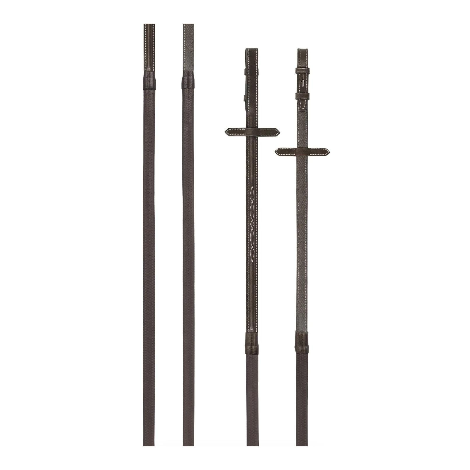 Gummizügel (Leder innen) mit Dekor