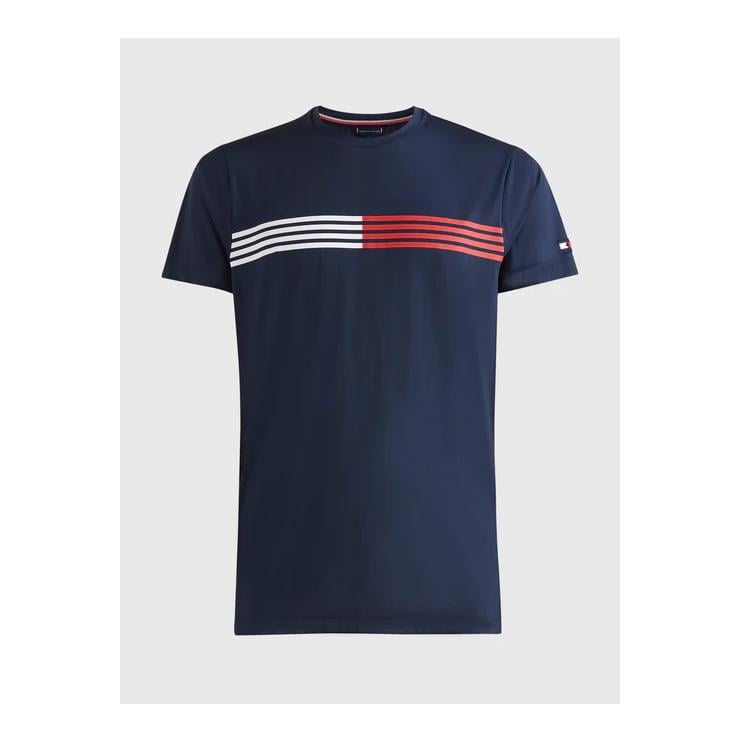 Tommy Hilfiger Equestrian T-Shirt Eco Performance Herren Taille vêtements Homme: L