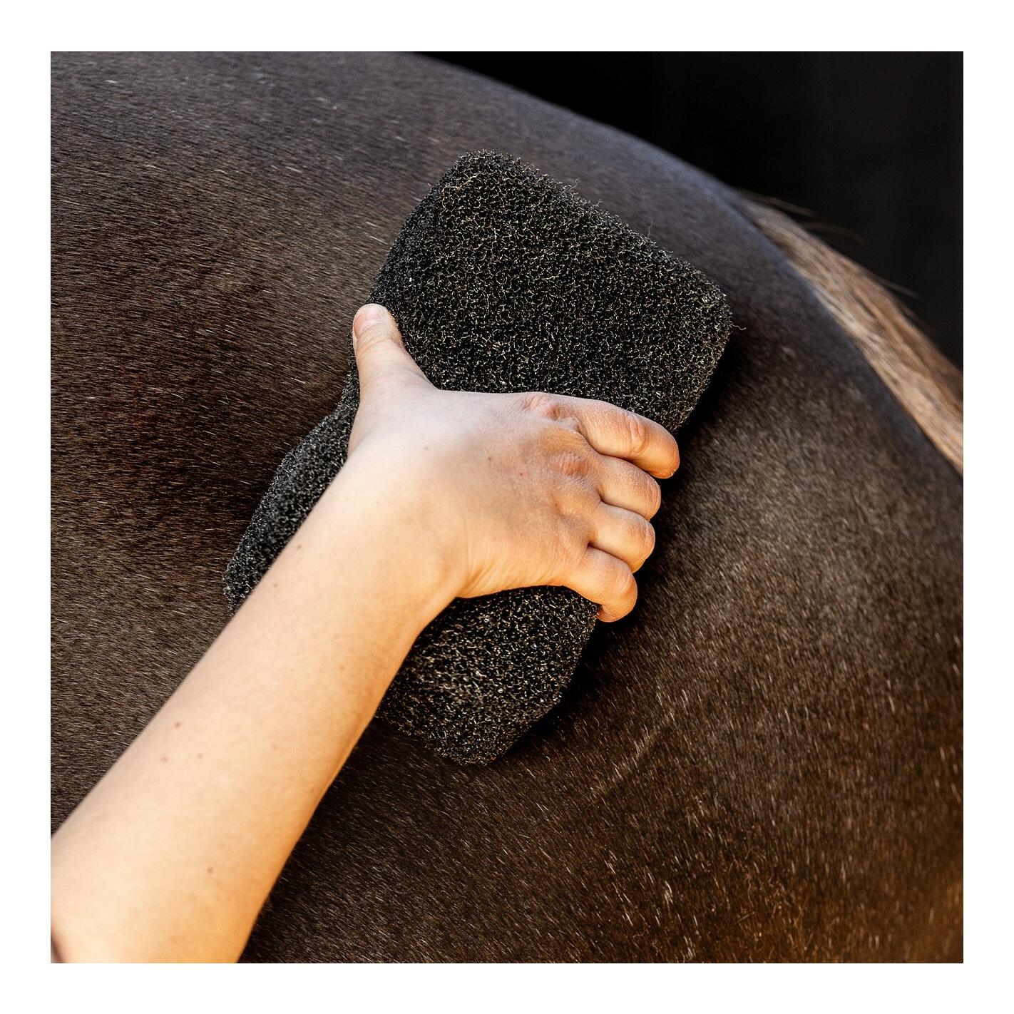 QHP Equi Super Shiner - Éponge pour cheval – nettoyage du pelage
