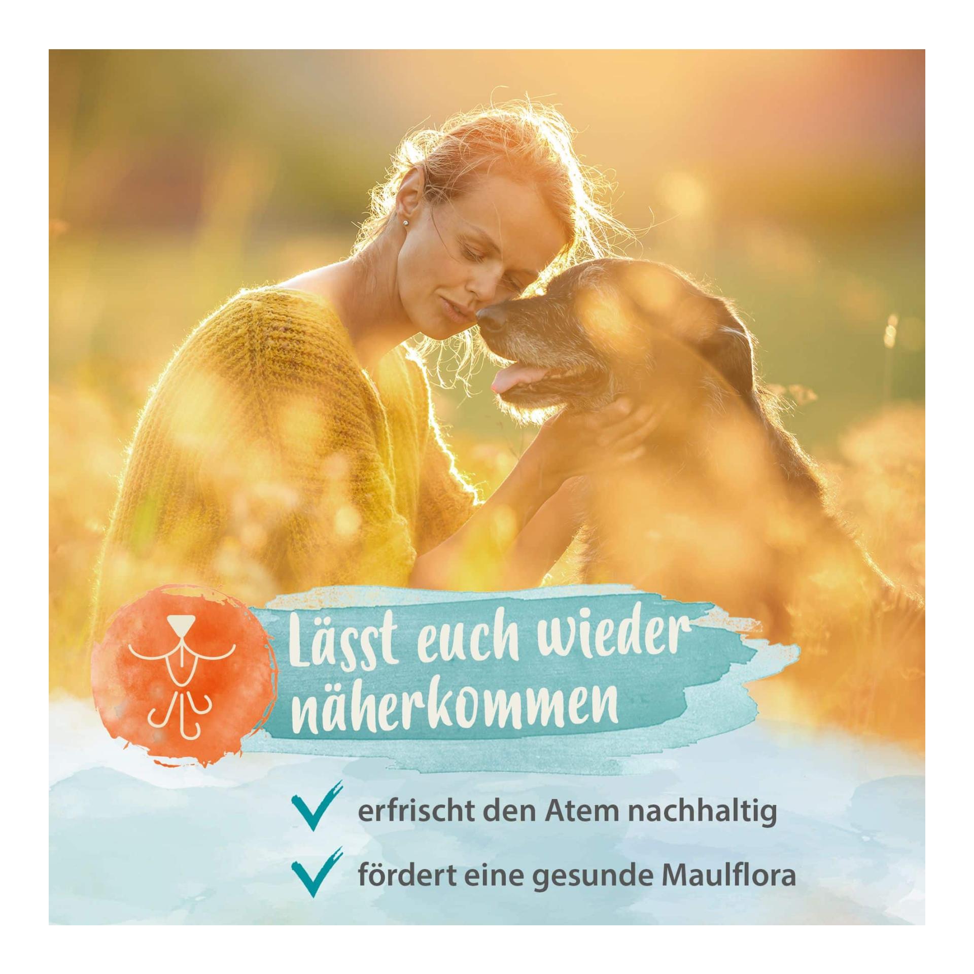 IdaPlus Denta Dog - kinderleichte Hunde Zahnpflege - stoppt Hunde Mundgeruch