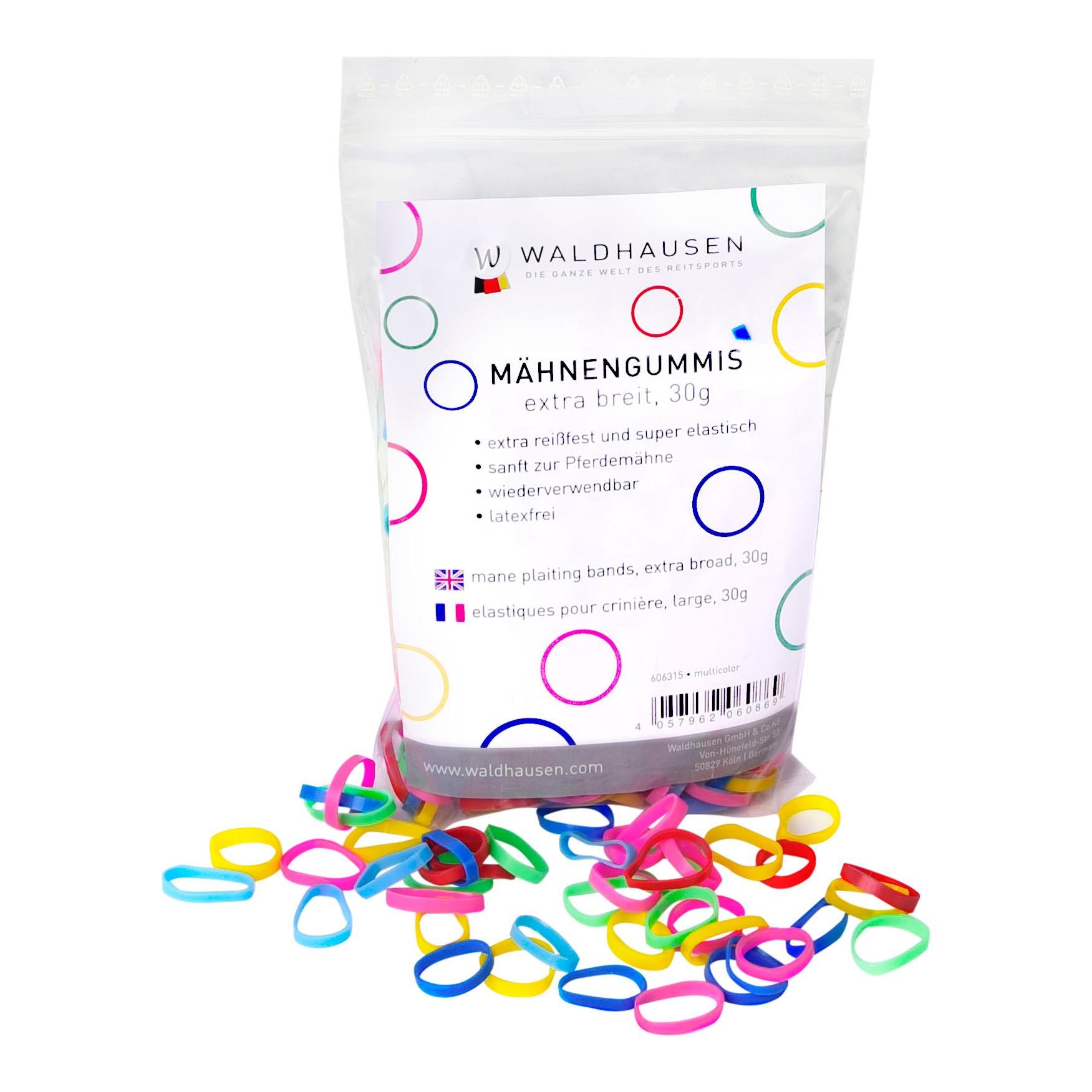 Waldhausen Mähnengummis extra breit - multicolor - Rosa -