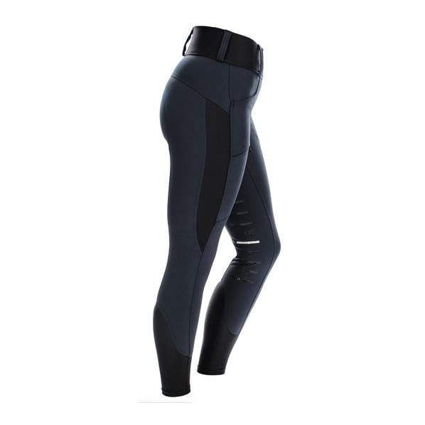 Reitleggings Hybrid Pull-Up Damen - navy
