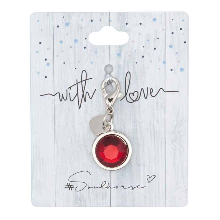 Soulhorse Charm "Lucky stone" - Seelenpferd Wine -  Inhalt: 1 Stück, Farbe: Seelenpferd Wine
