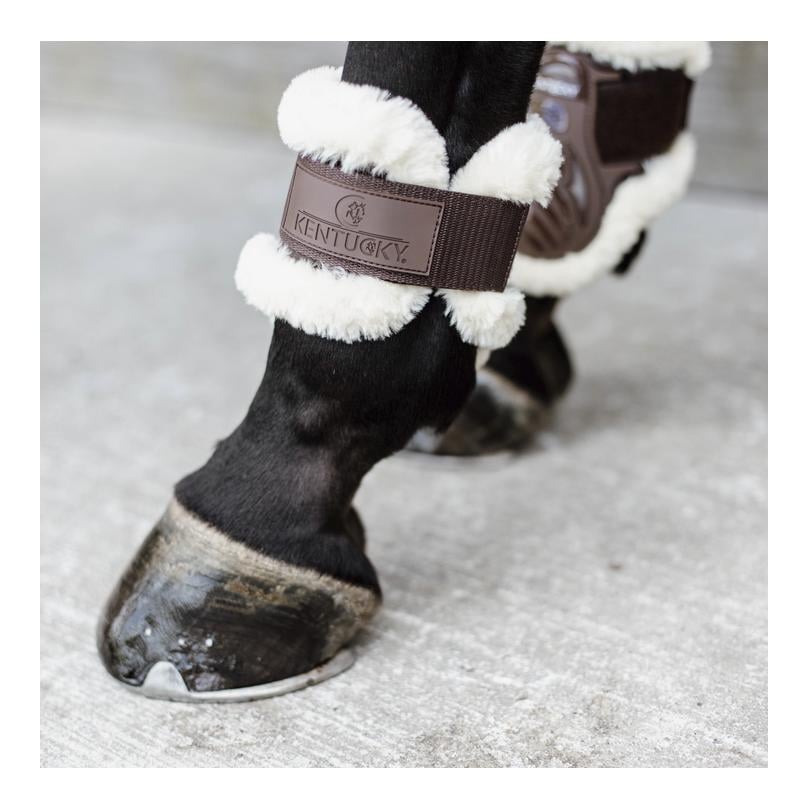 Streichkappen Vegan Lamfell young Horse - braun Streichkappen Vegan Lamfell young Horse - braun