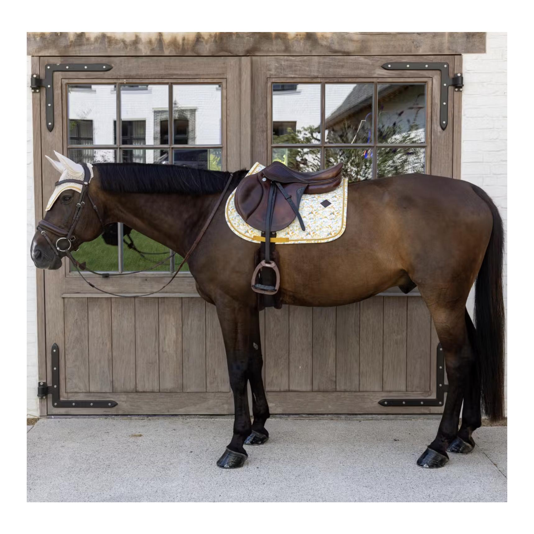 Kentucky Samtstoff Schabracke mit Prints