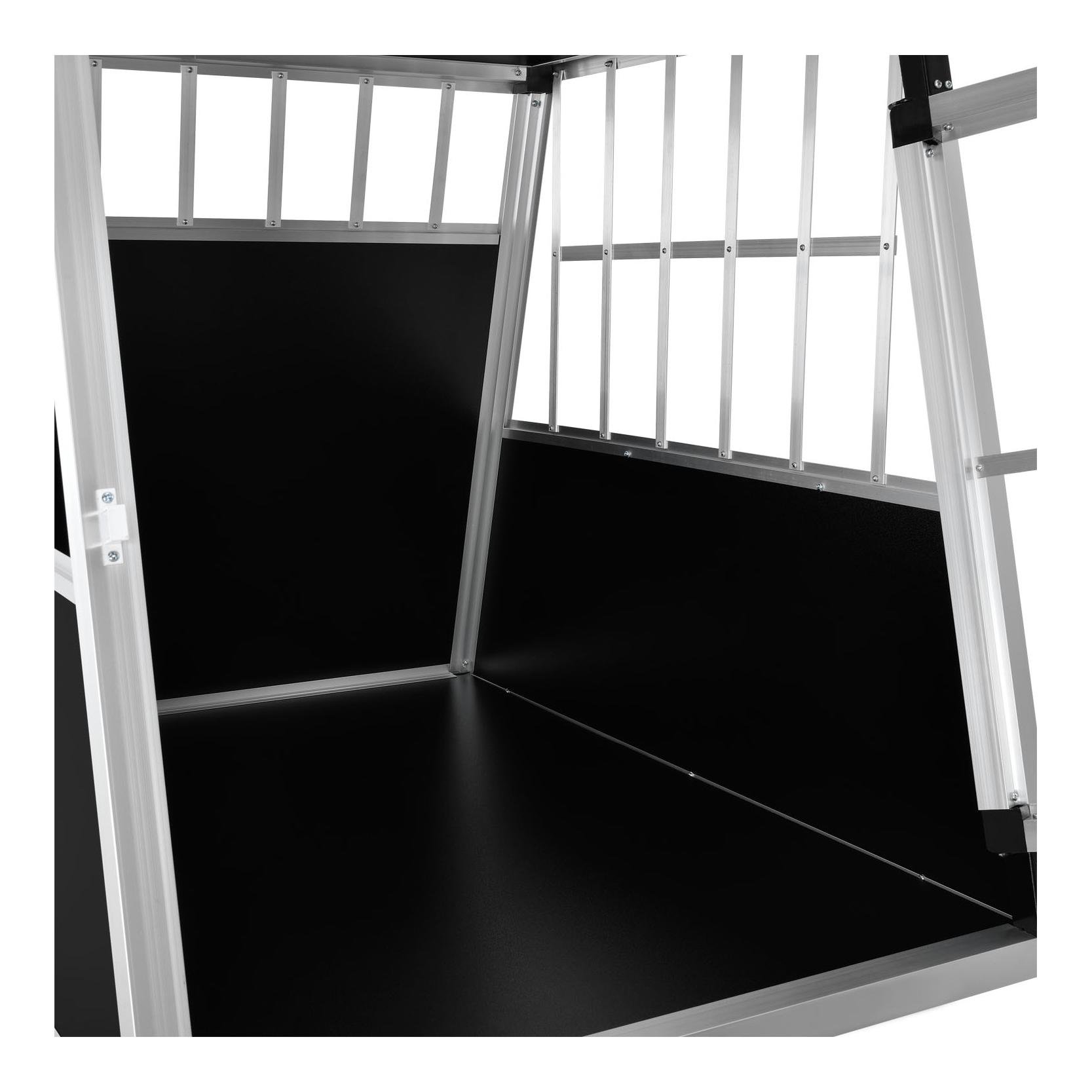 Hundetransportbox aus Aluminium Grösse L-XL Hundetransportbox aus Aluminium Grösse L-XL