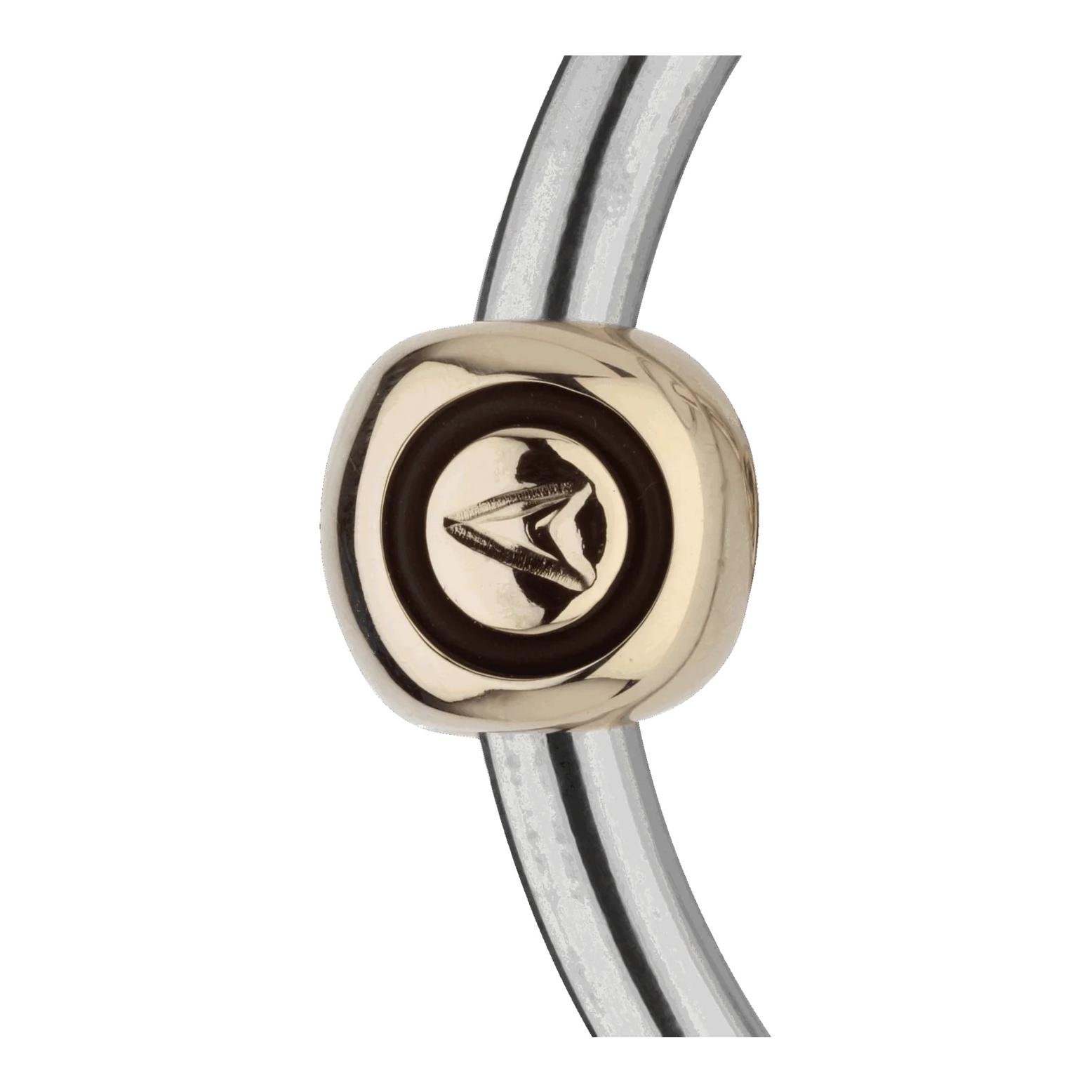 Sprenger Mors de filet à eau double brisure Novocontact 14mm / anneau 70mm