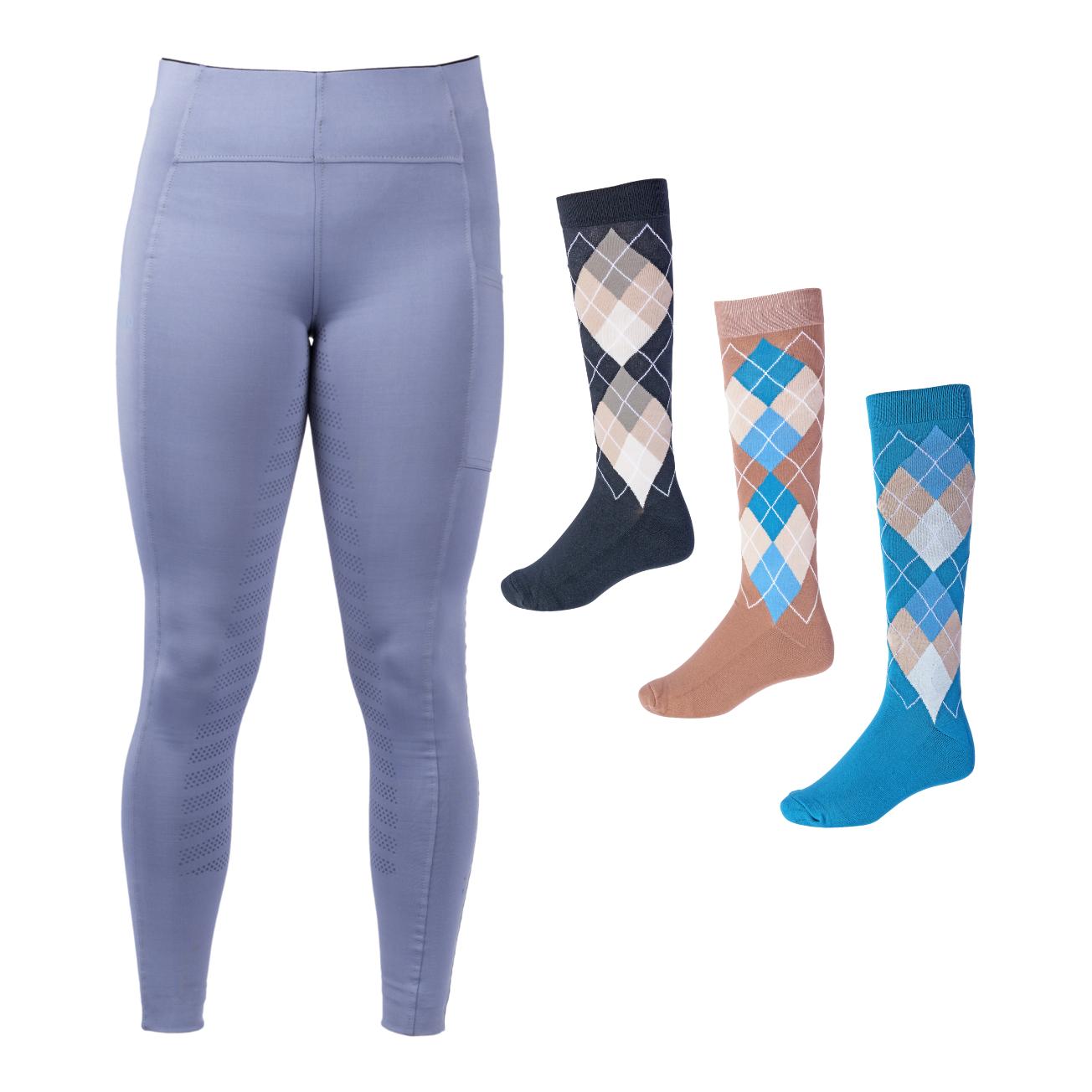 Spar-Set Reitleggings Eléonore + gratis Reitsocken Check Spar-Set Reitleggings Eléonore + gratis Reitsocken Check