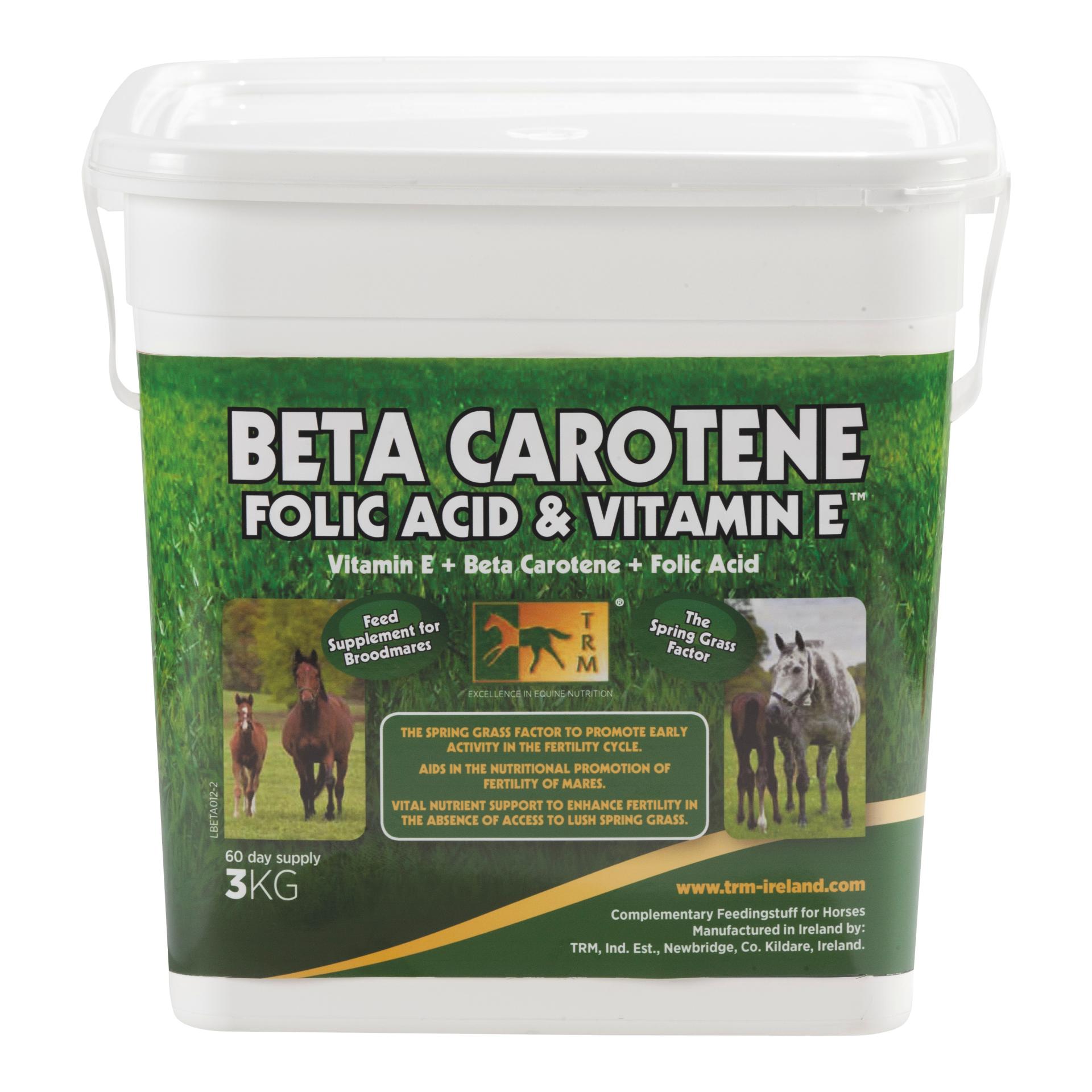 Beta Carotene, Folic Acid & Vitamin E