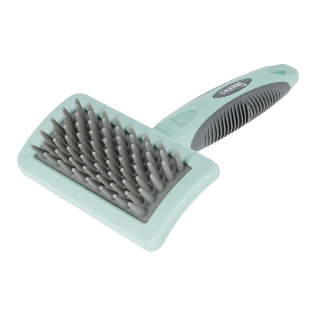 Kerbl Massagebürste - Mint/Grau -