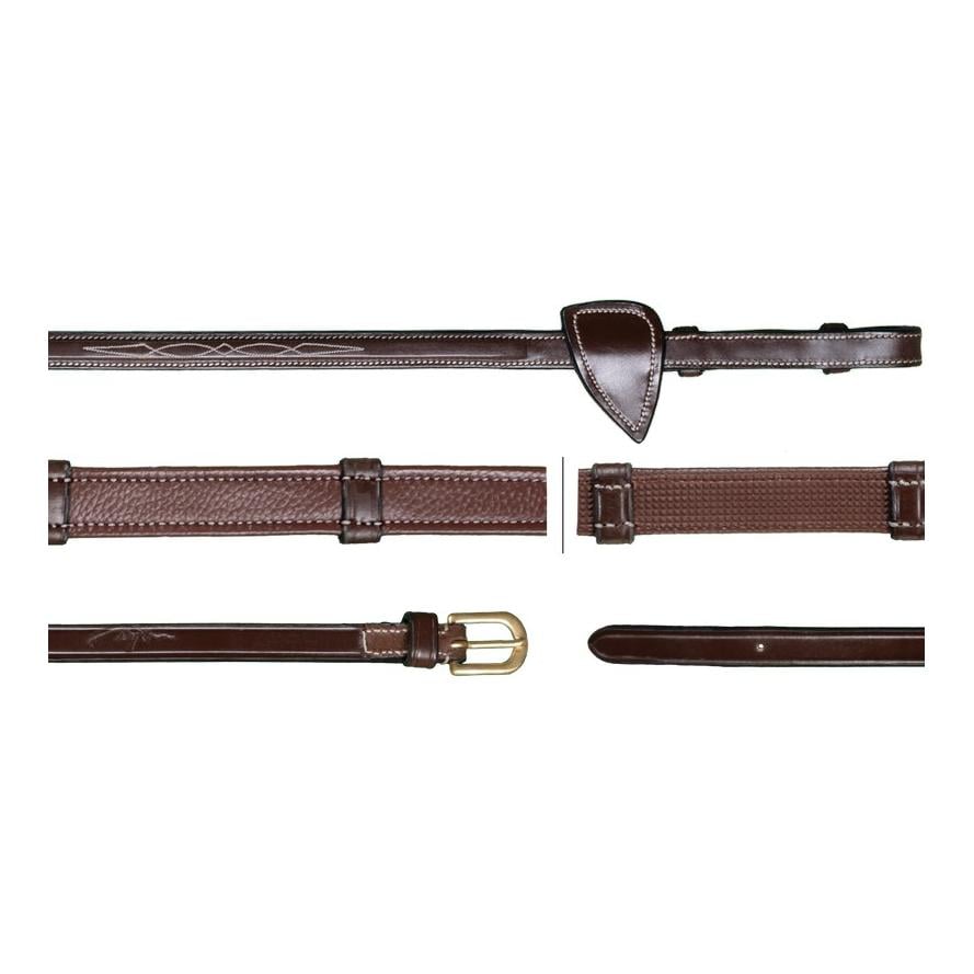 Jagdzügel mit Stegen 16mm - braun Jagdzügel mit Stegen 16mm - braun
