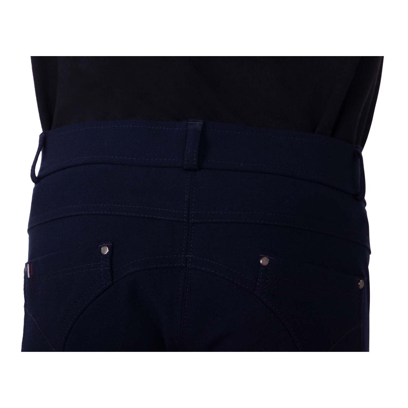 Pantalon d'équitation Novan avec grip au genou Junior – bleu marine 