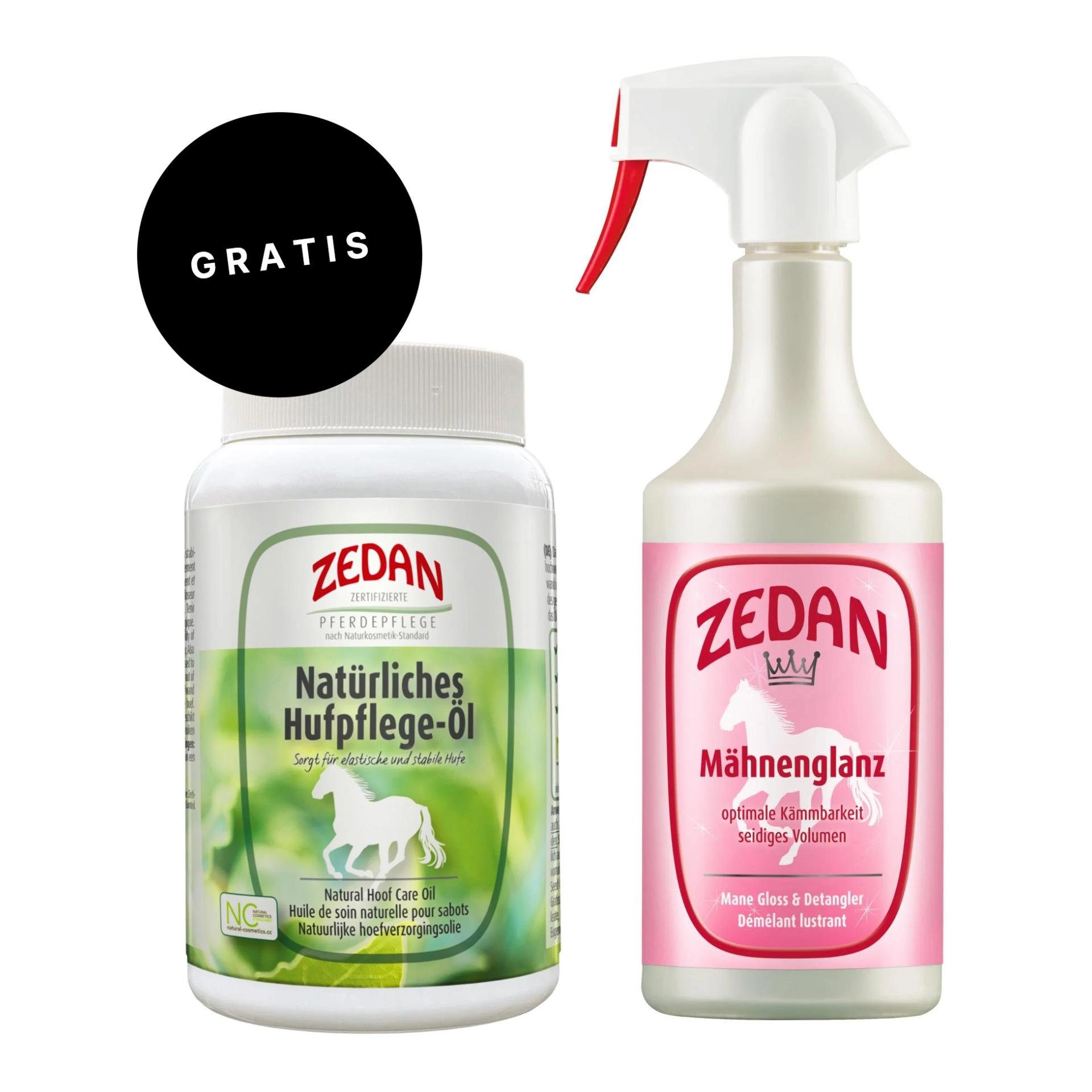 Mähnenglanz / Gratis Natürliches Hufpflege-Öl Dose Mähnenglanz / Gratis Natürliches Hufpflege-Öl Dose