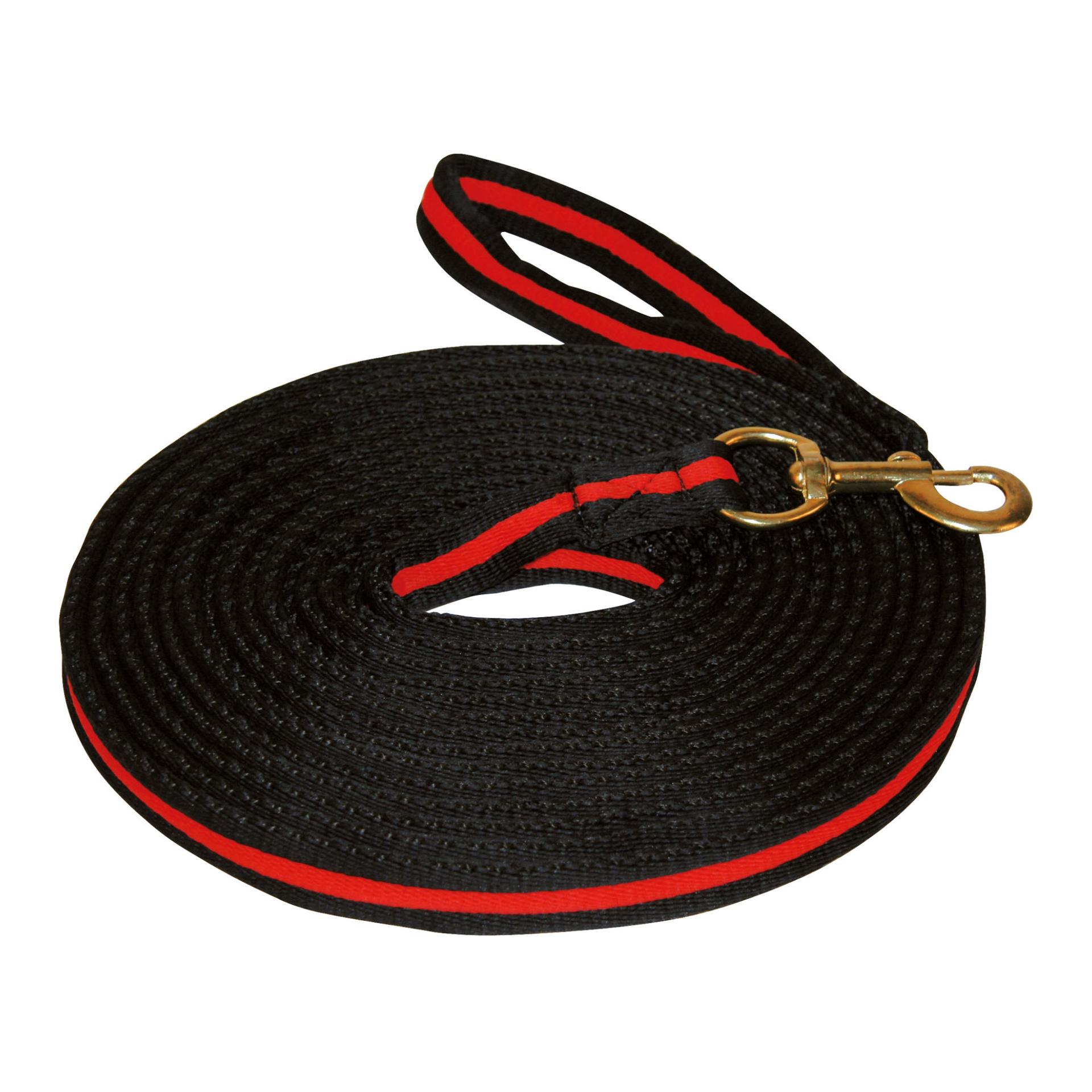 Longierleine Softlonge 8m - schwarz/rot Longierleine Softlonge 8m - schwarz/rot