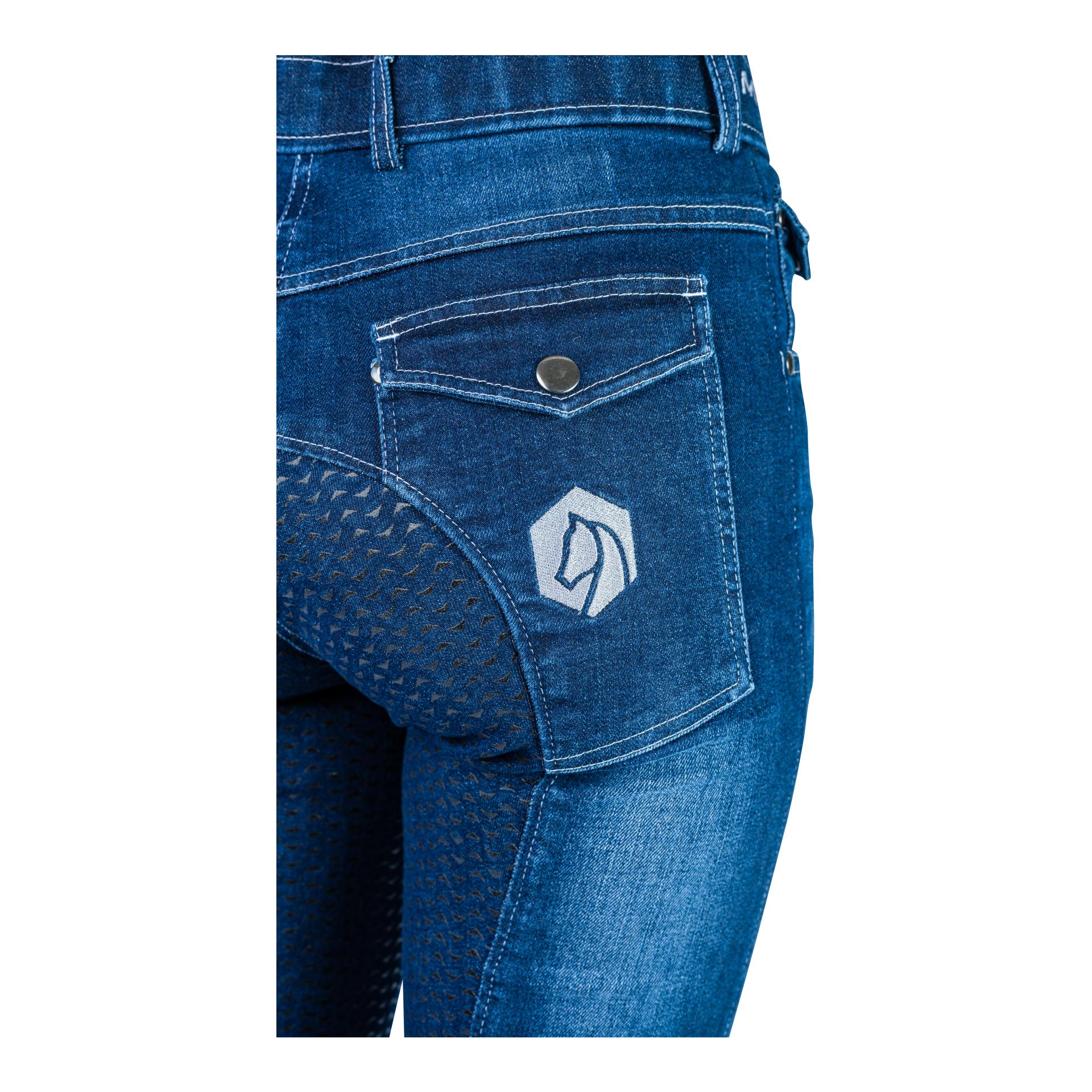Pantalon d'équitation Jodhpur Eli jeans fond silicone femme Pantalon d'équitation Jodhpur Eli jeans fond silicone femme