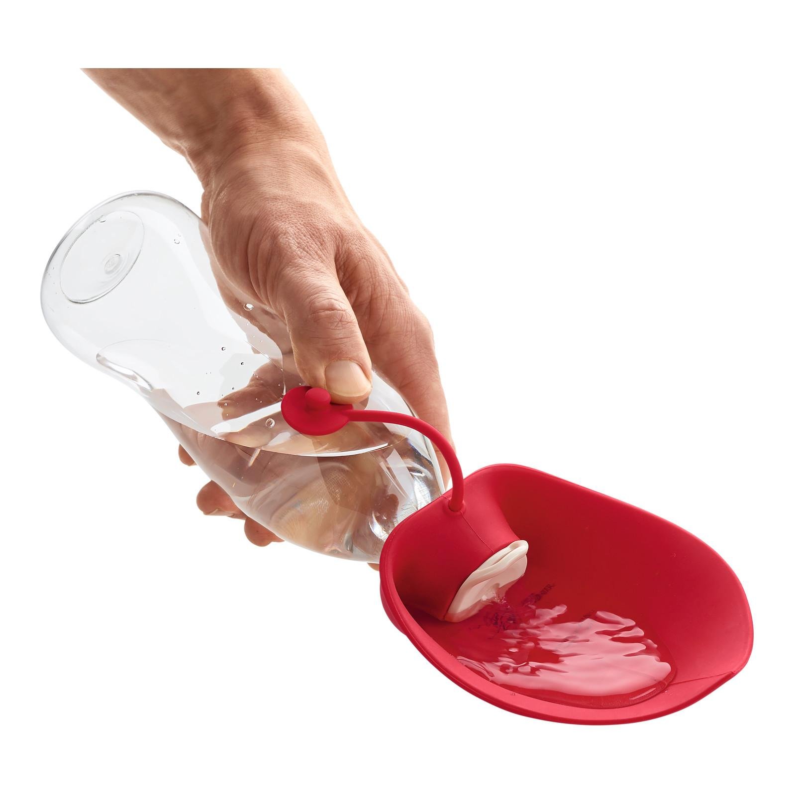 Outdoor Trinkflasche mit Silikonnapf List - rot Outdoor Trinkflasche mit Silikonnapf List - rot