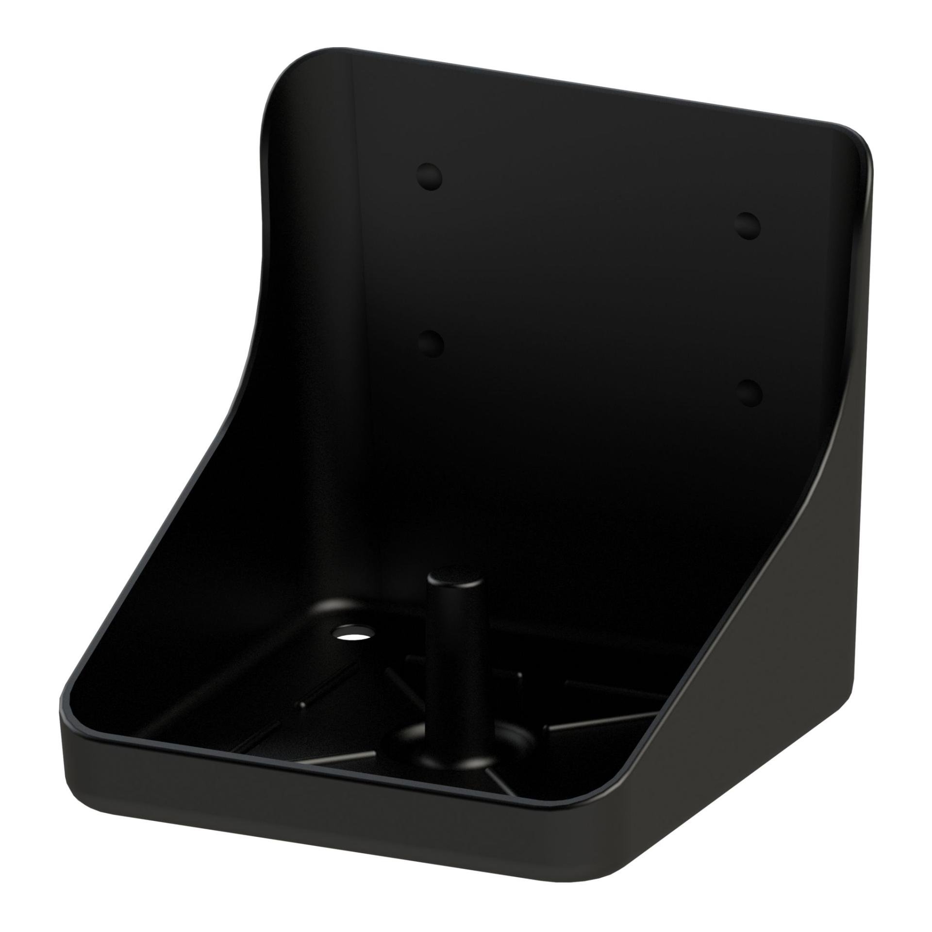 Lecksteinhalter Kunststoff - schwarz