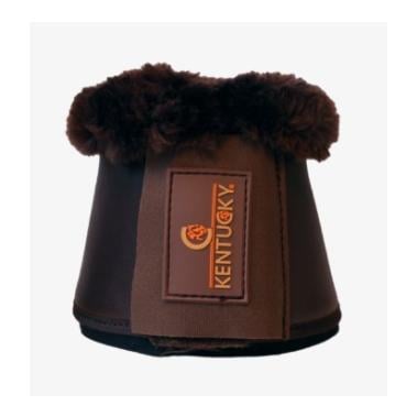 Hufglocken Leder Schaffell - braun / braun Hufglocken Leder Schaffell - braun / braun