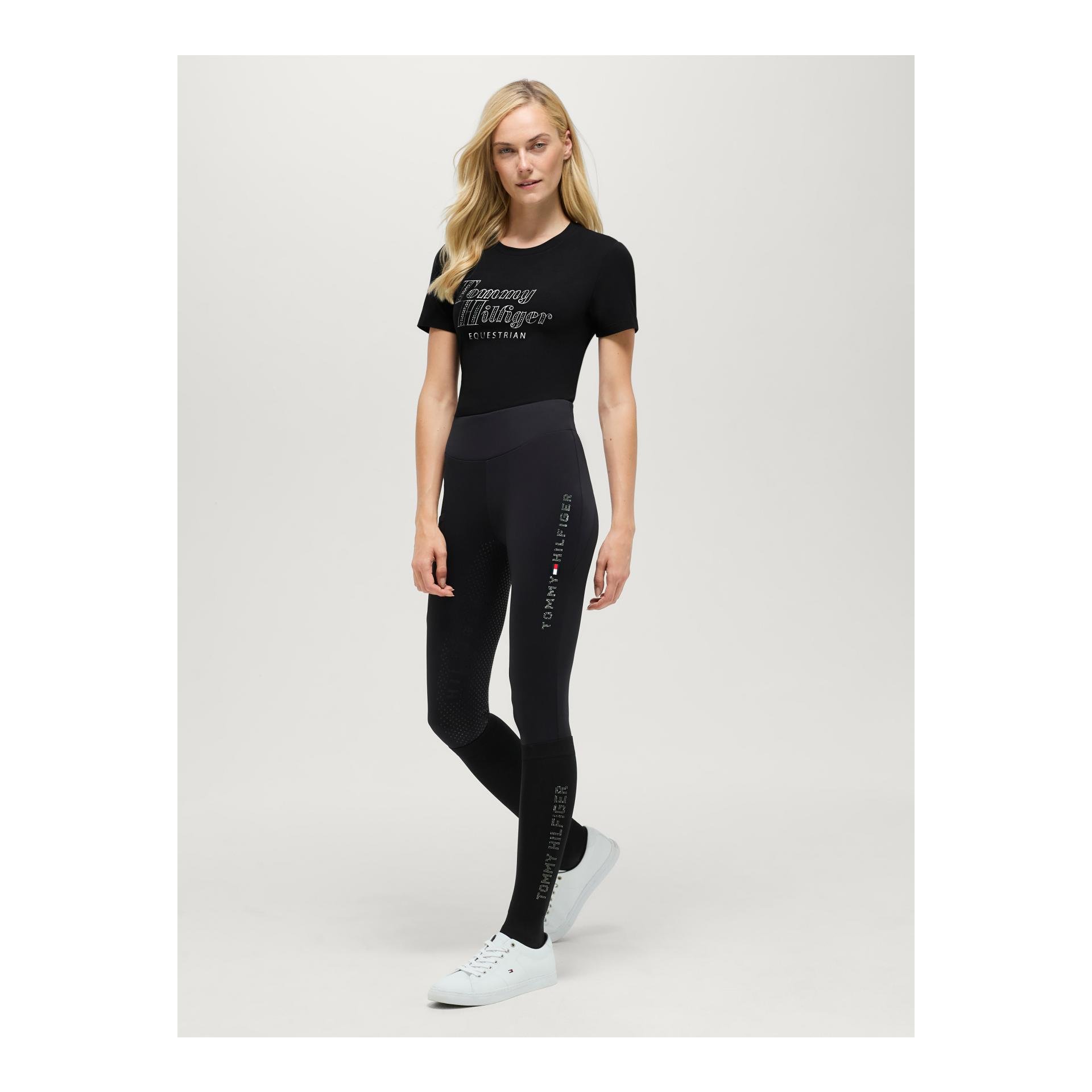 Tommy Hilfiger Equestrian T-Shirt Rhinestone Malibu Damen