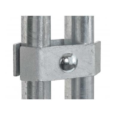 Growi Verbinder für Panels - Zaunklammern - Silber -