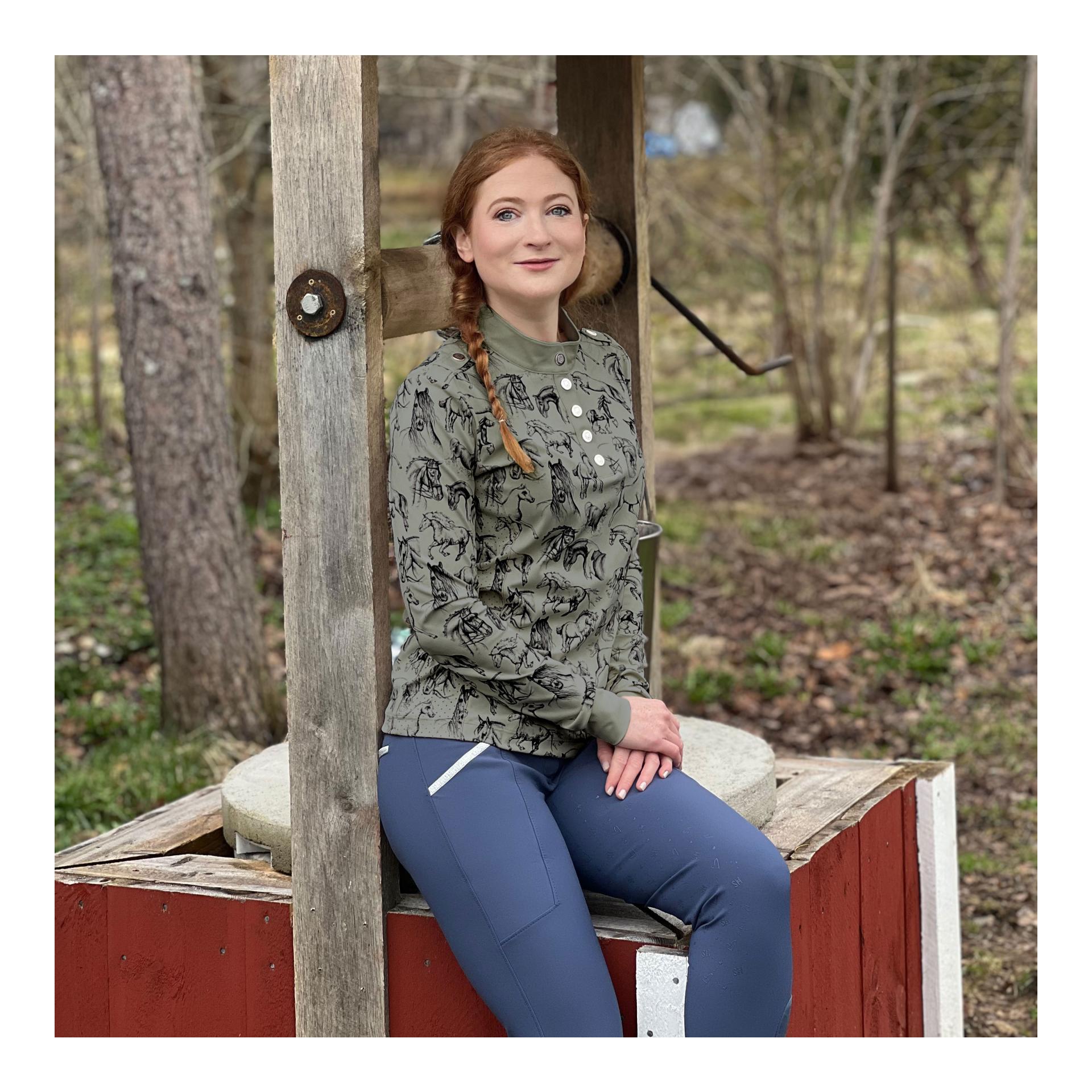 Funktionsshirt Longsleeve Horses