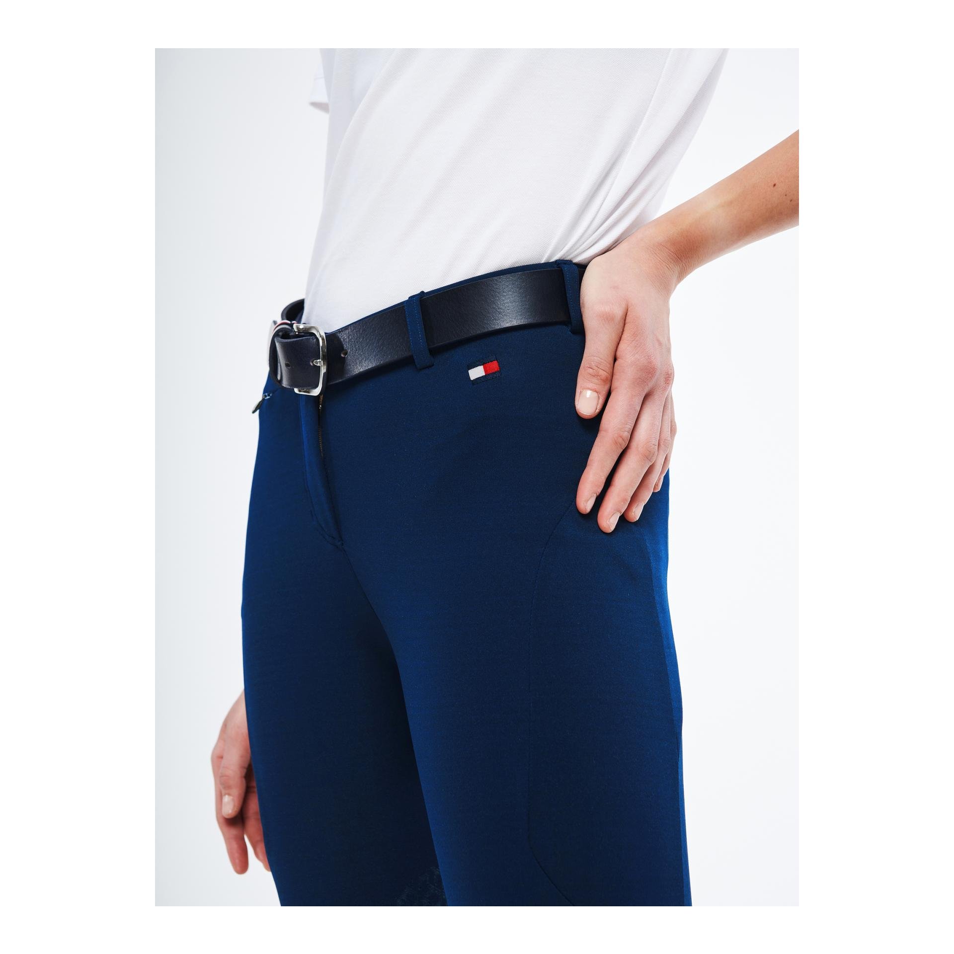 Pantalon d'équitation Performance avec grip au genou pour femmes - ciel désert