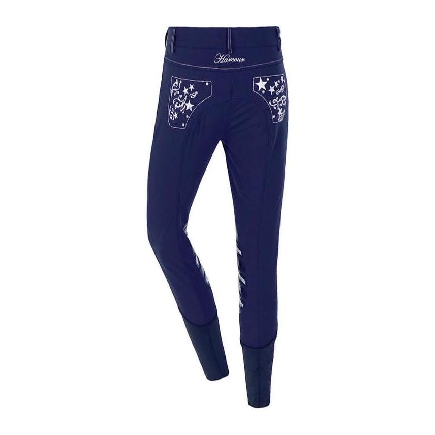 Reithose Beauty Kniegrip Damen - navy