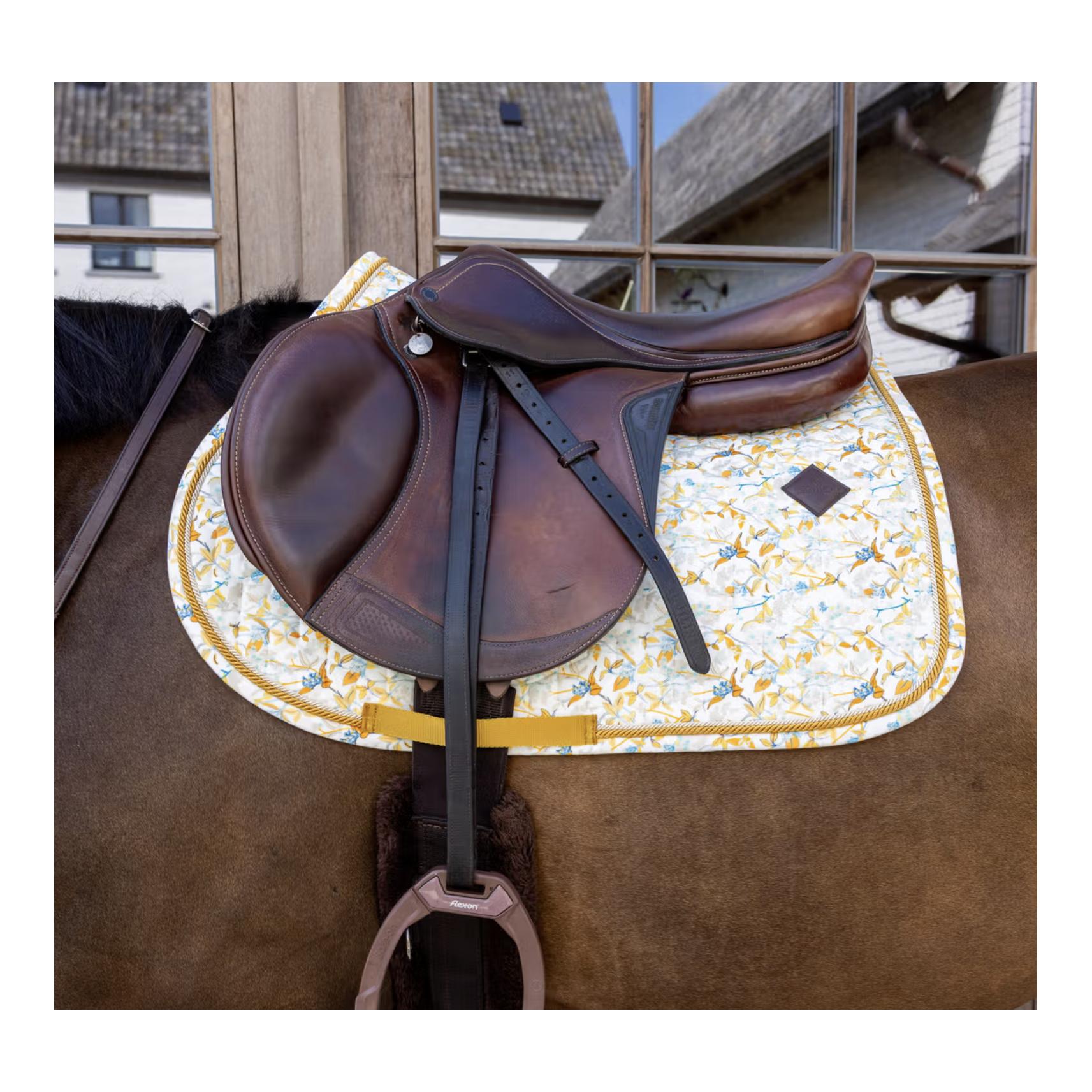 Kentucky Samtstoff Schabracke mit Prints