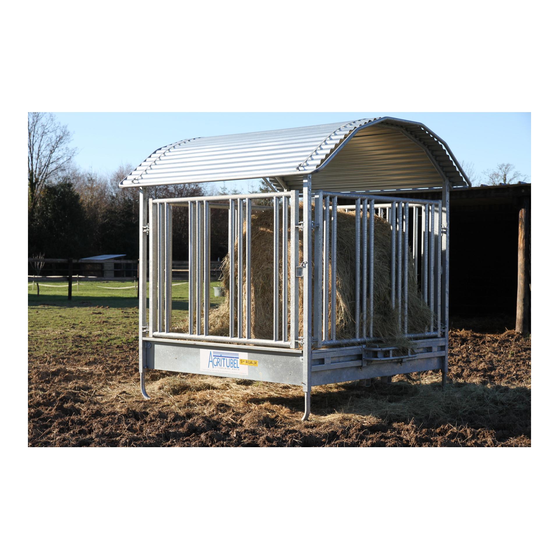 Agritubel Râtelier carré avec cornadis de sécurité