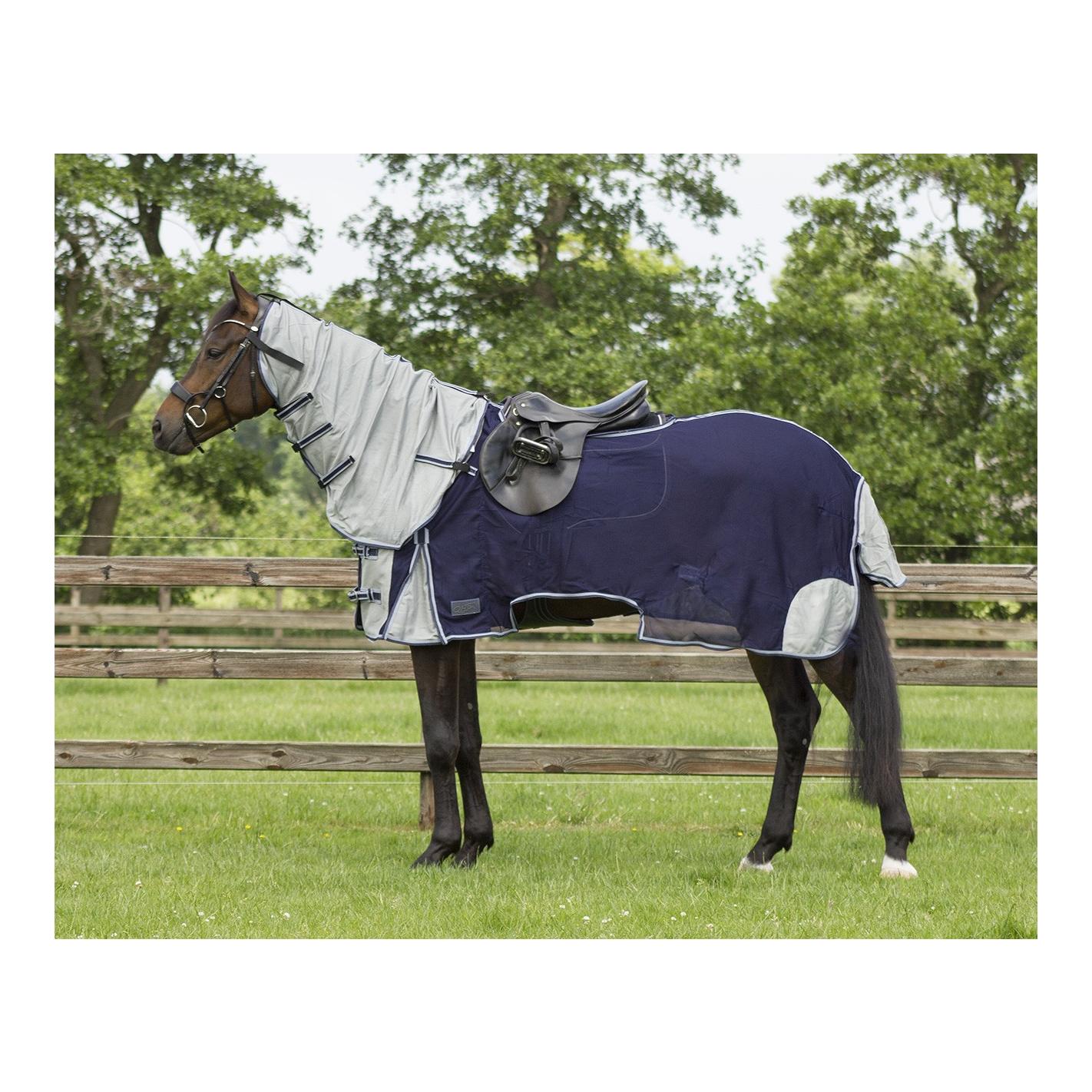 Couverture d'extérieur avec couvre-cou - bleu