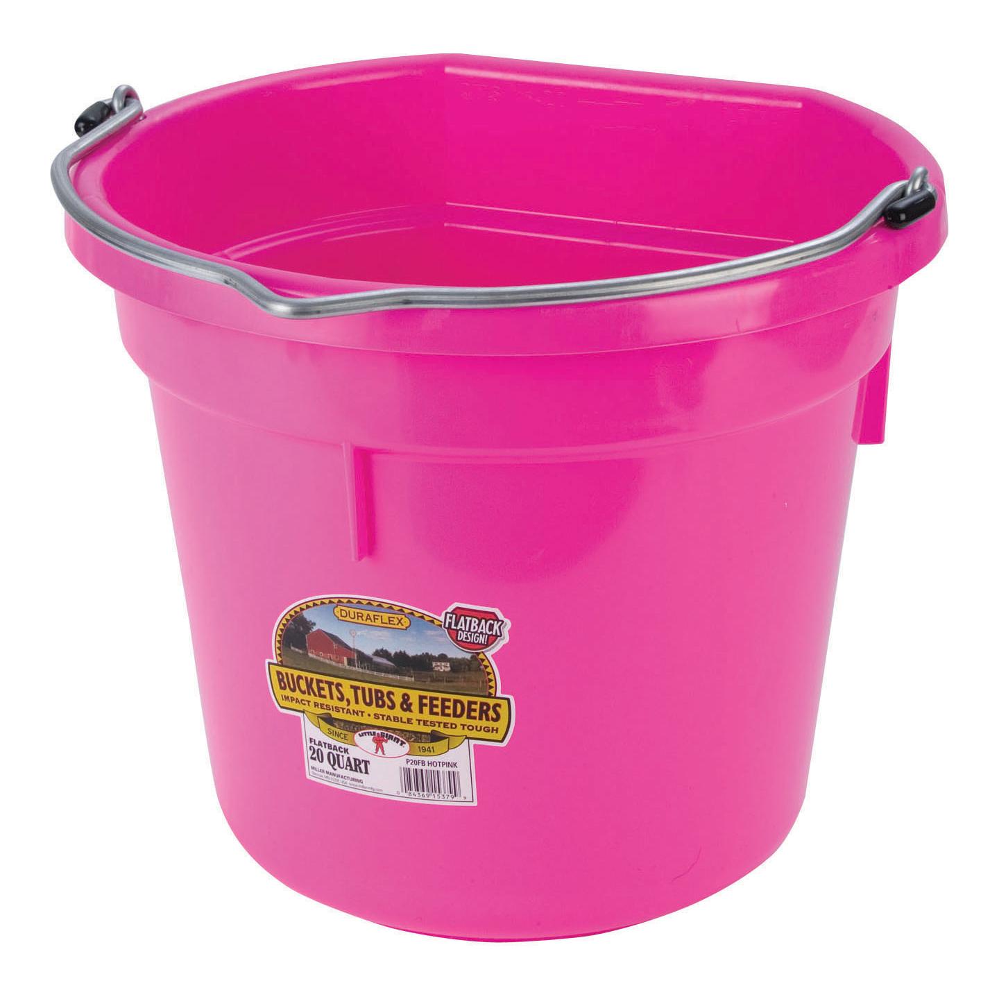 Seaux à côté plat - rose Seaux à côté plat - rose