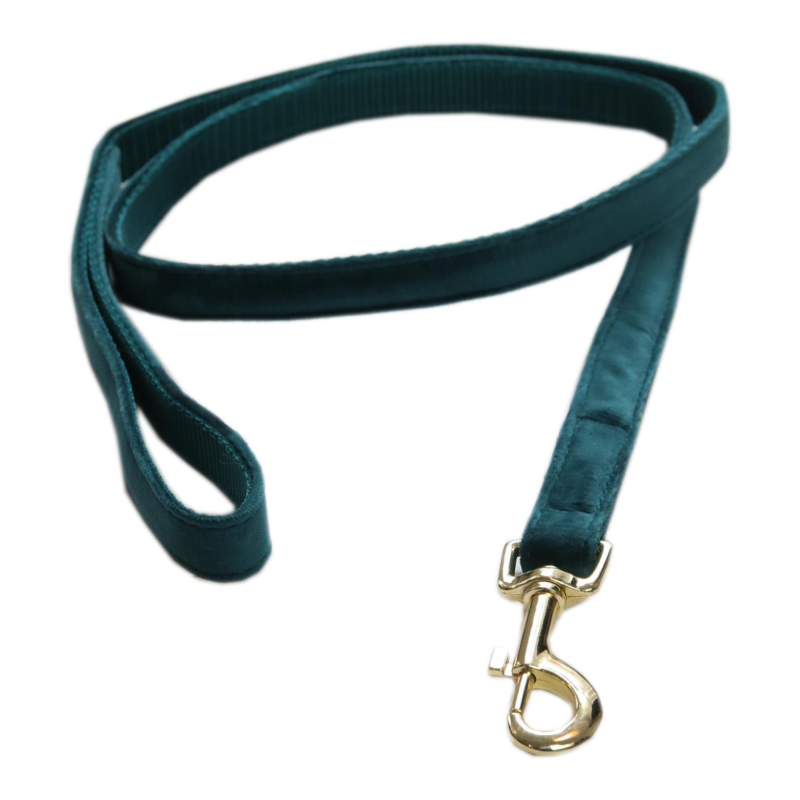 Hundeleine Velvet - emerald Hundeleine Velvet - emerald