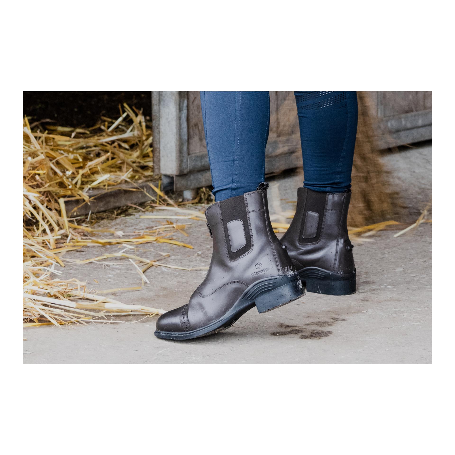 Reitstiefelette Frontzip Pro Echtleder Reitstiefelette Frontzip Pro Echtleder