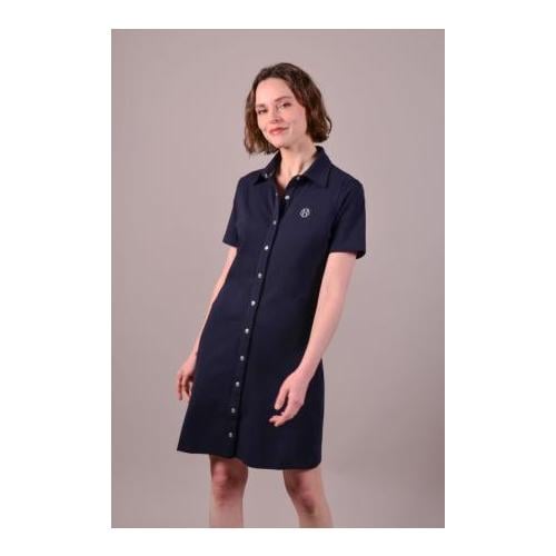 Robe d'été Dina pour femmes - bleu marine