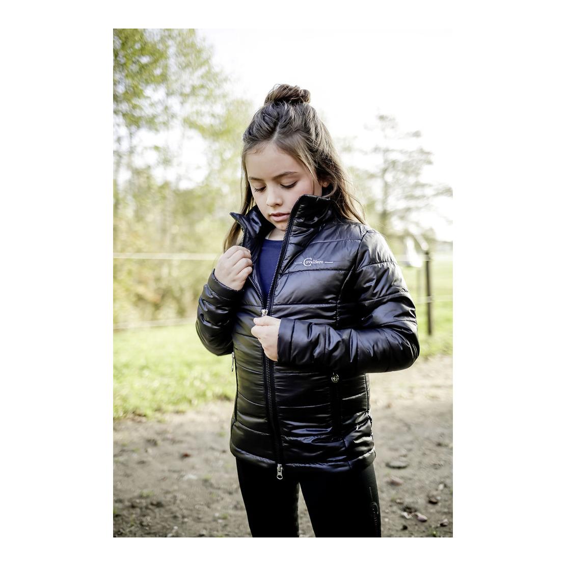 Covalliero Veste matelassée Team enfants – noir
