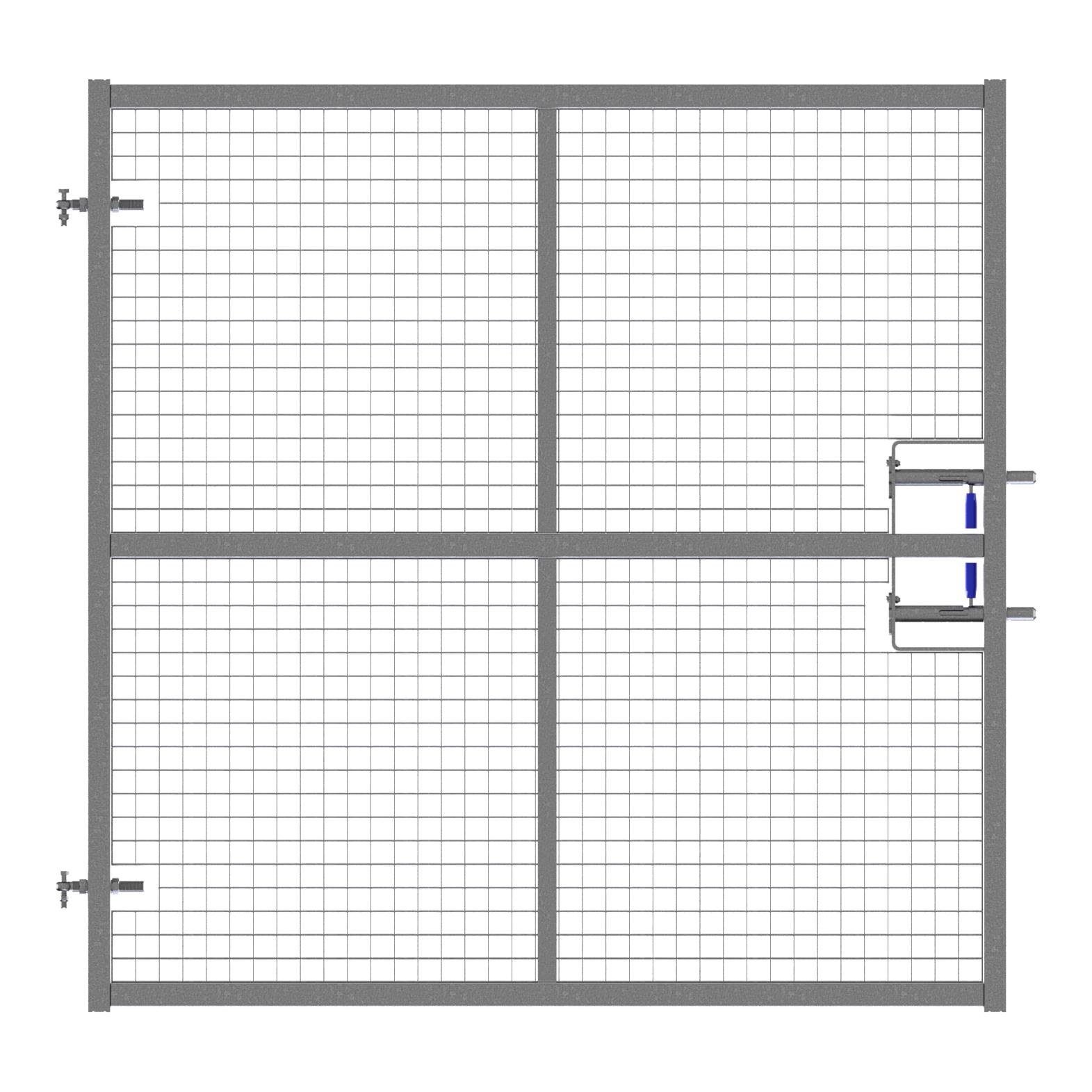 Weidezauntor - mit Gitter - Höhe 2.00 m