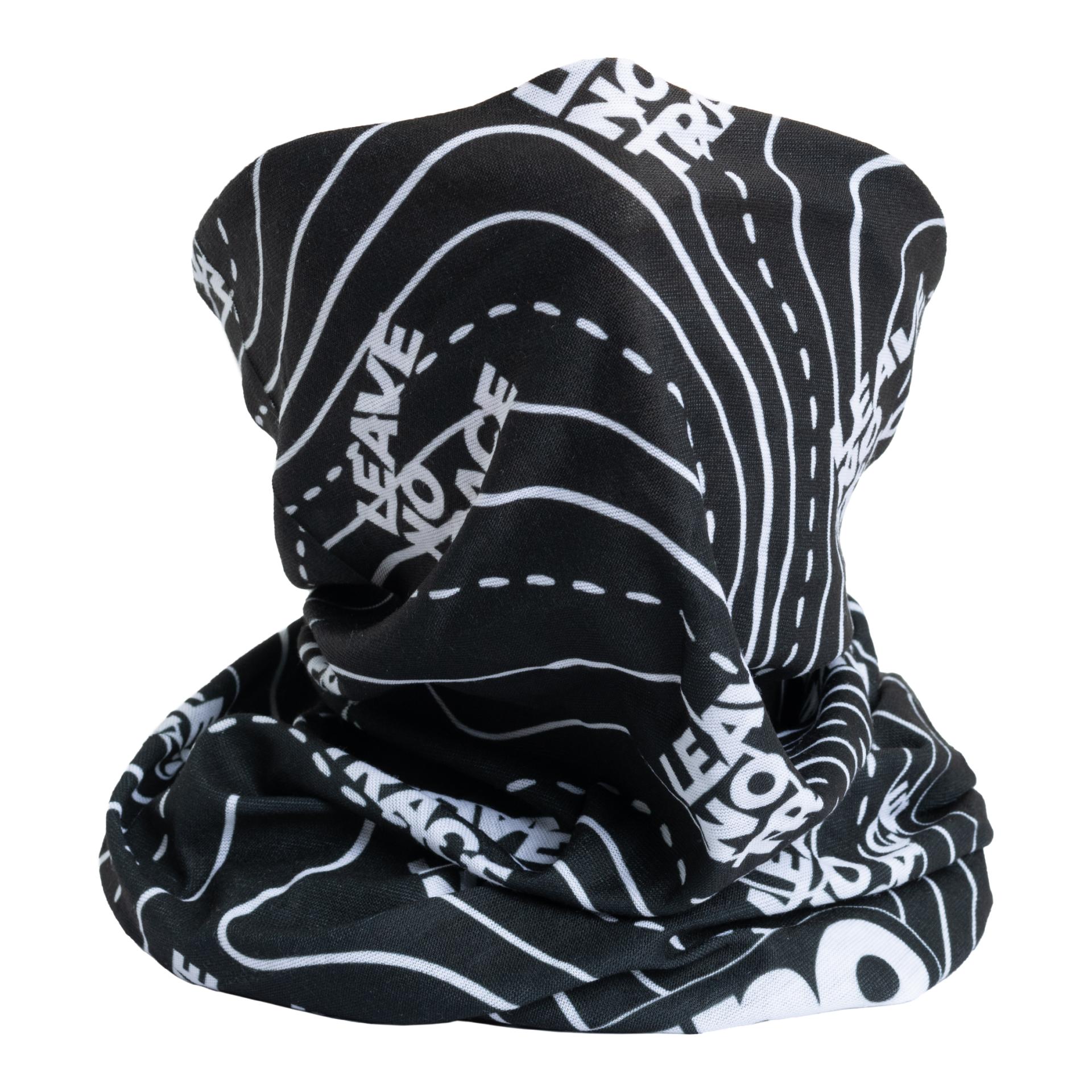 orsino Multifunktionstuch Neckwarmer Leave no trace - schwarz