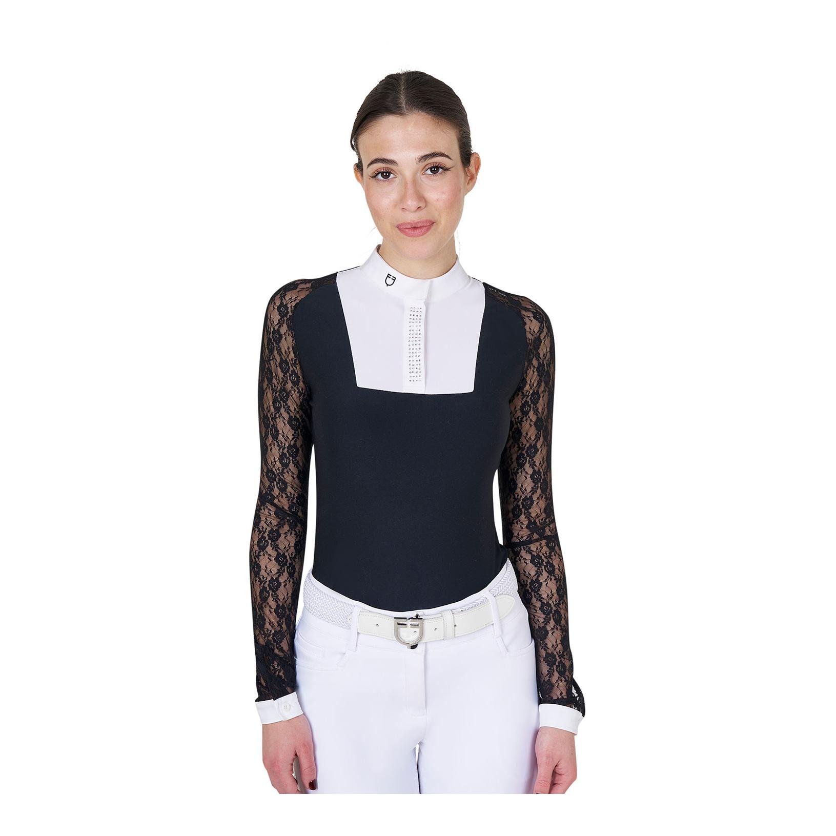 Turniershirt Spitze Langarm Damen