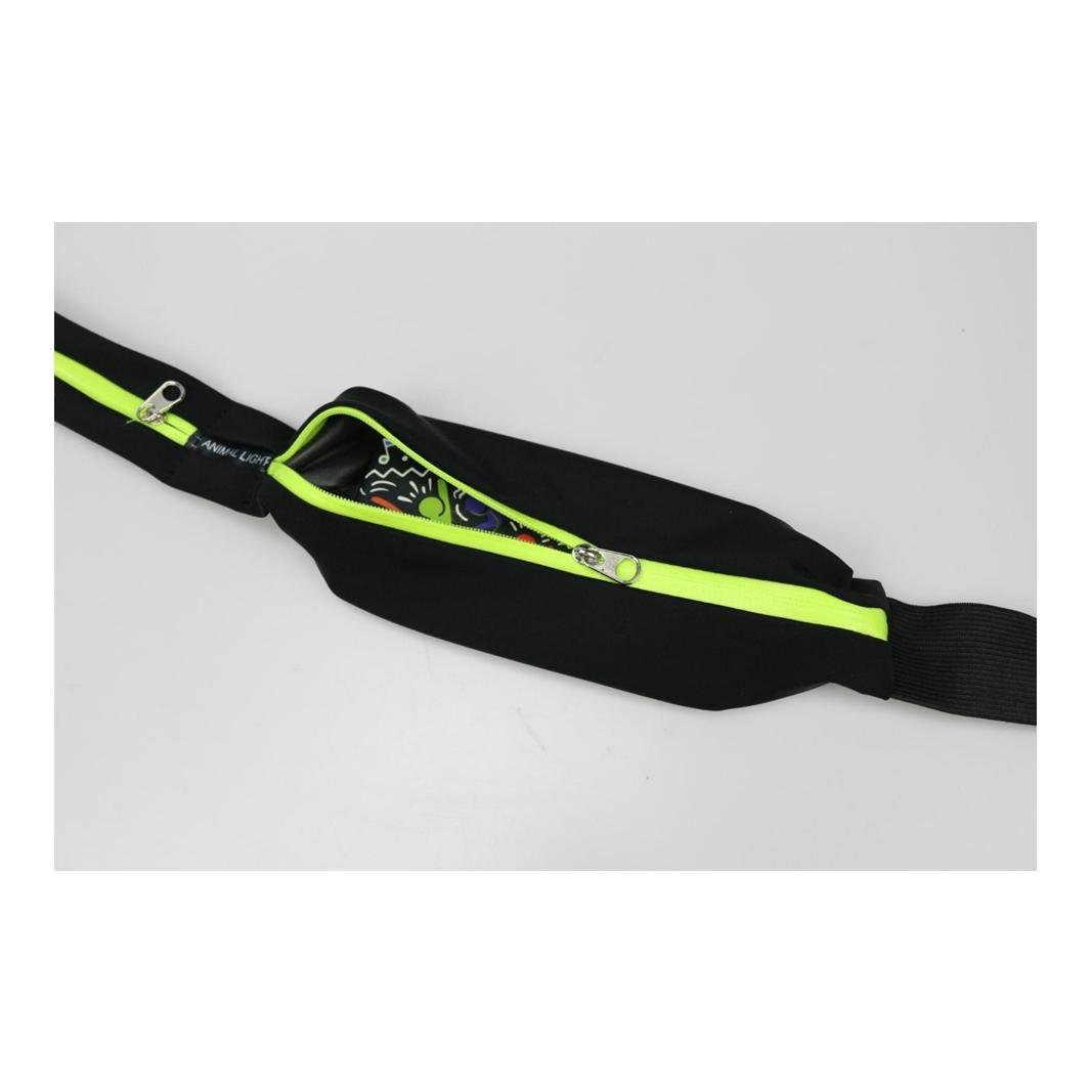 Elastische Doppel-Bauchtasche Reflex