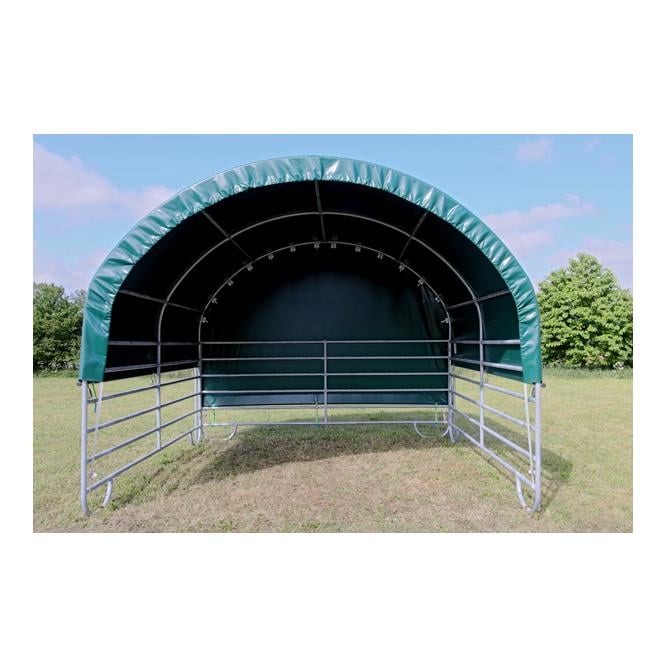 Mur pignon PVC avec système de sangles pour abri mobile