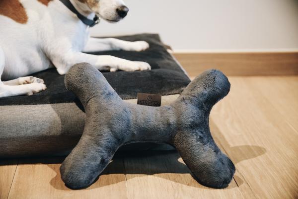 Dog Toy "Bone" - gris