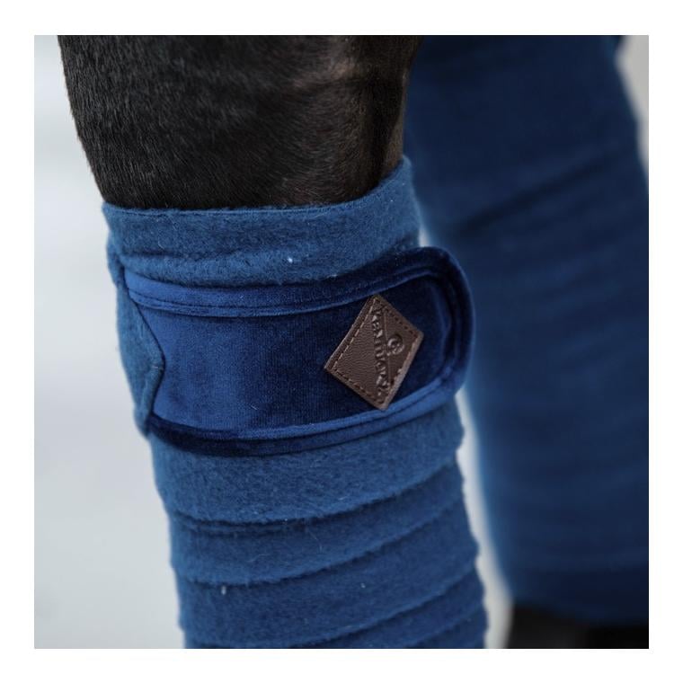 Polarfleecebandagen Basic Velvet samt - navy