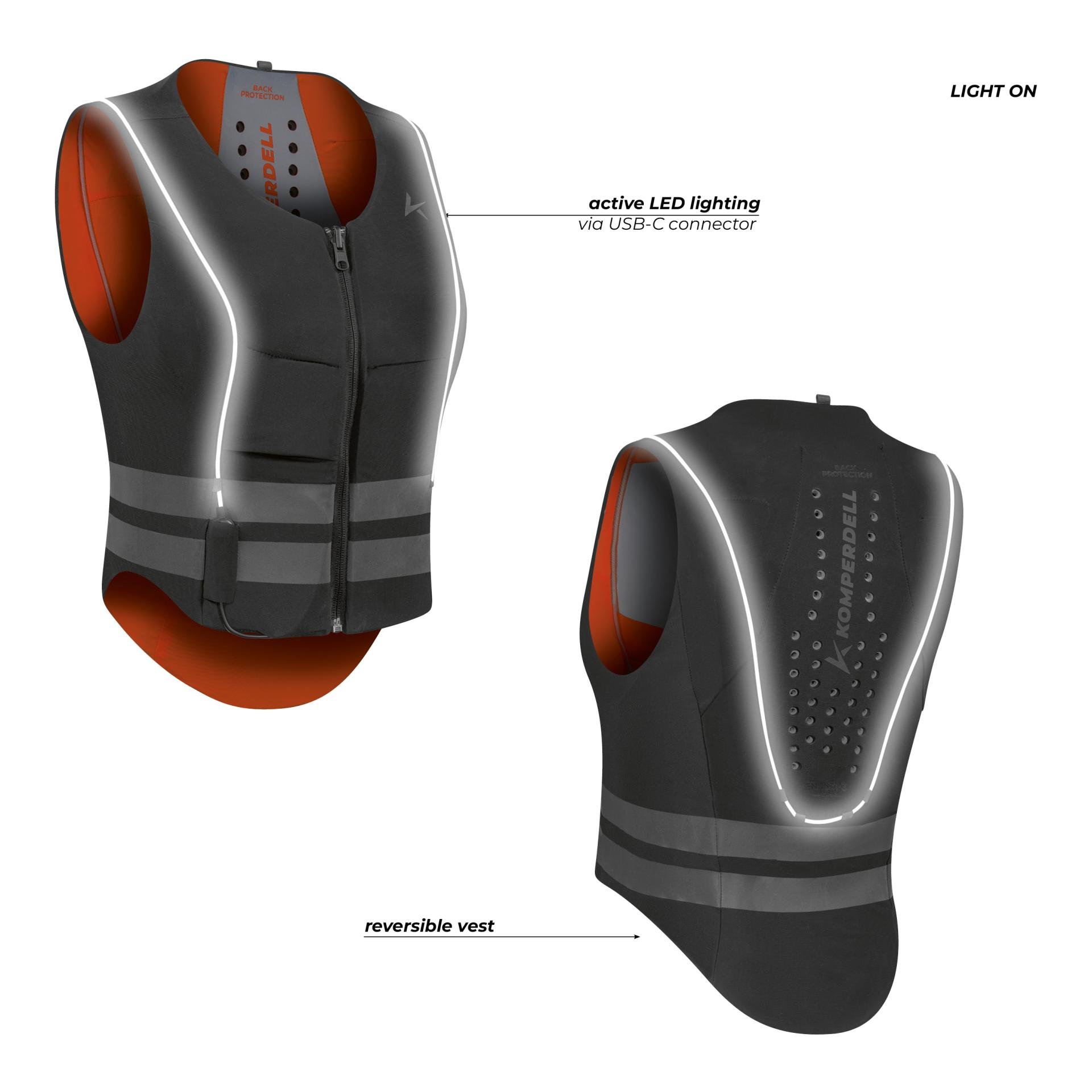 Komperdell Rückenprotektor Ballistic FlexFit High Visibility