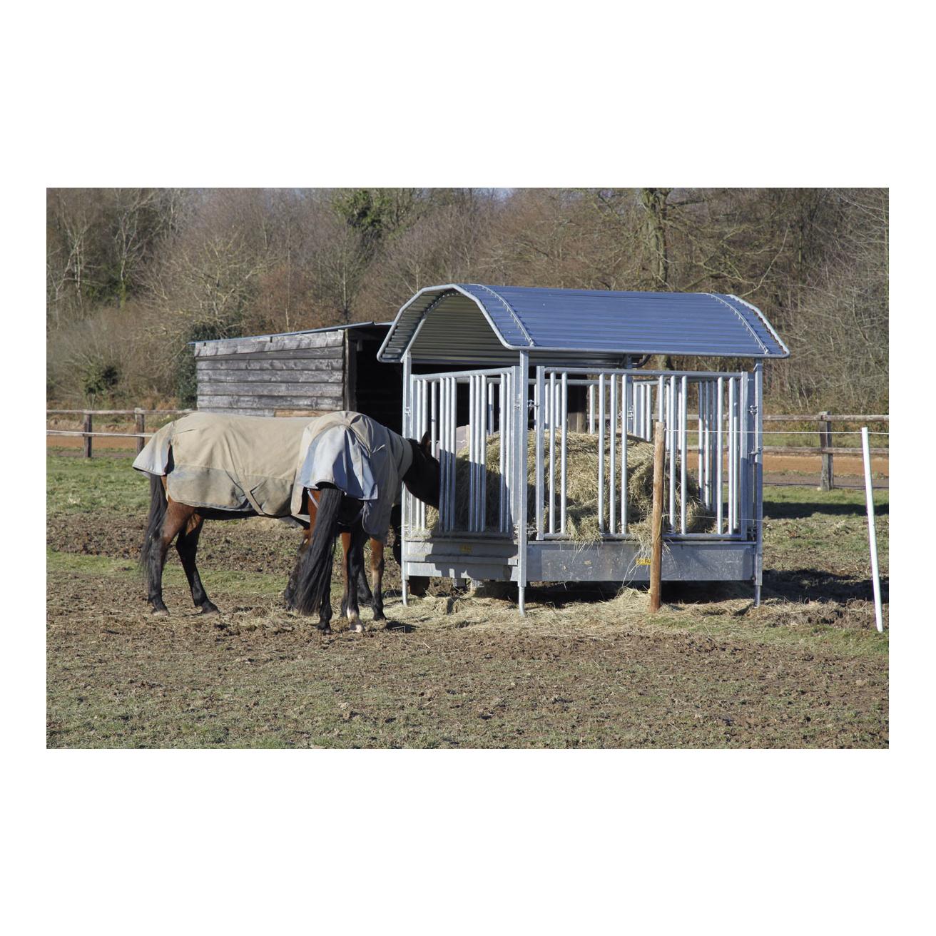 Agritubel Râtelier carré avec cornadis de sécurité