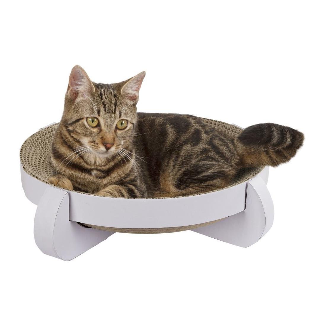 Kerbl Pet Kratzbett Platinum mit Catnip