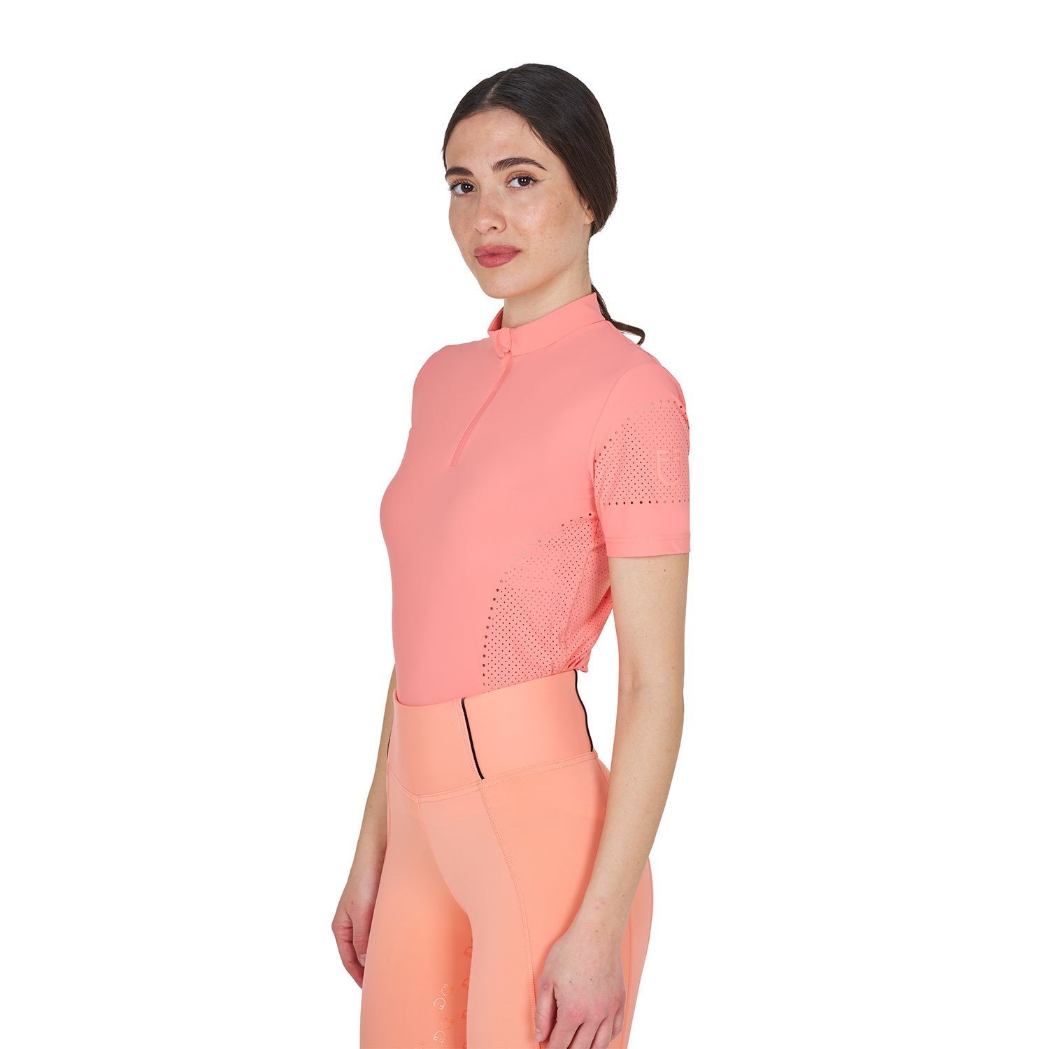 Equestro Trainingsshirt perforiert Kurzarm Damen