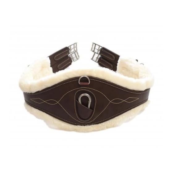 Langgurt anatomisch mit künstl. Schaffell - braun Langgurt anatomisch mit künstl. Schaffell - braun