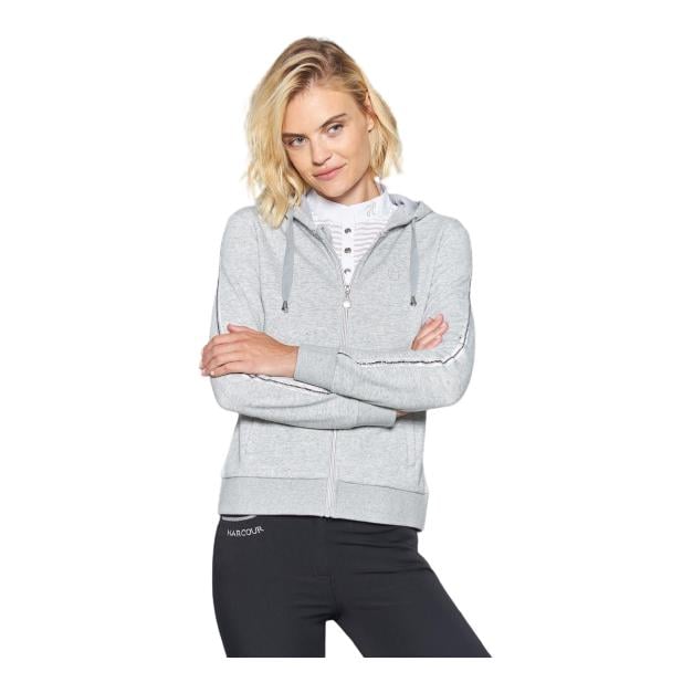 Hoodie Sweater Story Damen - grey mel