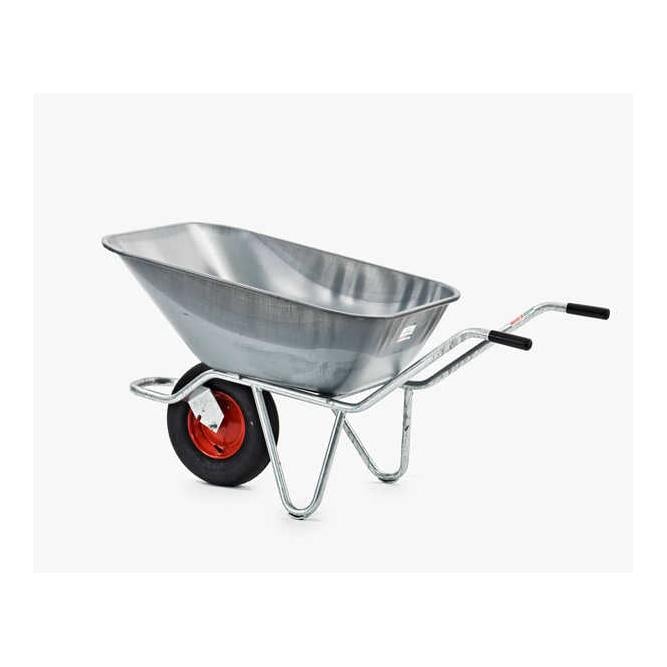 Growi Schubkarre 140 Liter - Silber -