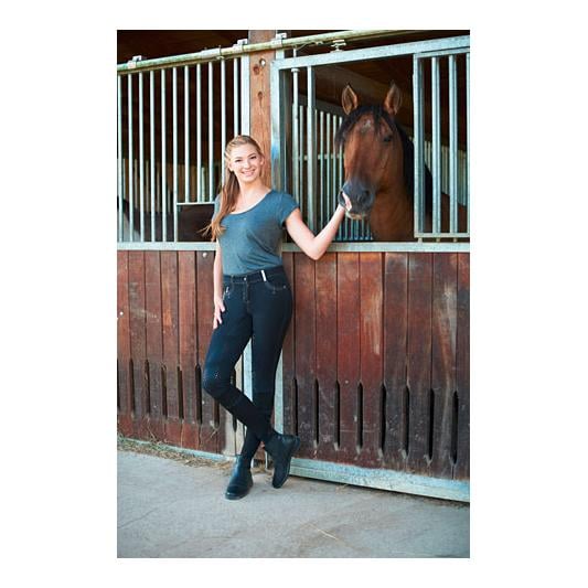 Covalliero BasicPlus Reithose Vollgrip Damen - schwarz